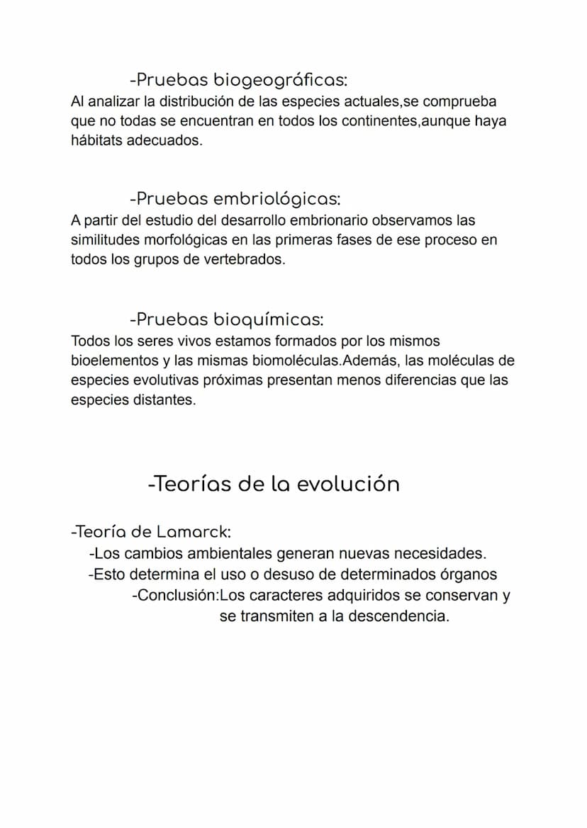 La evolución de los seres vivos
-La existencia de fósiles constituye una de las primeras evidencias a favor de la
evolución de los seres viv