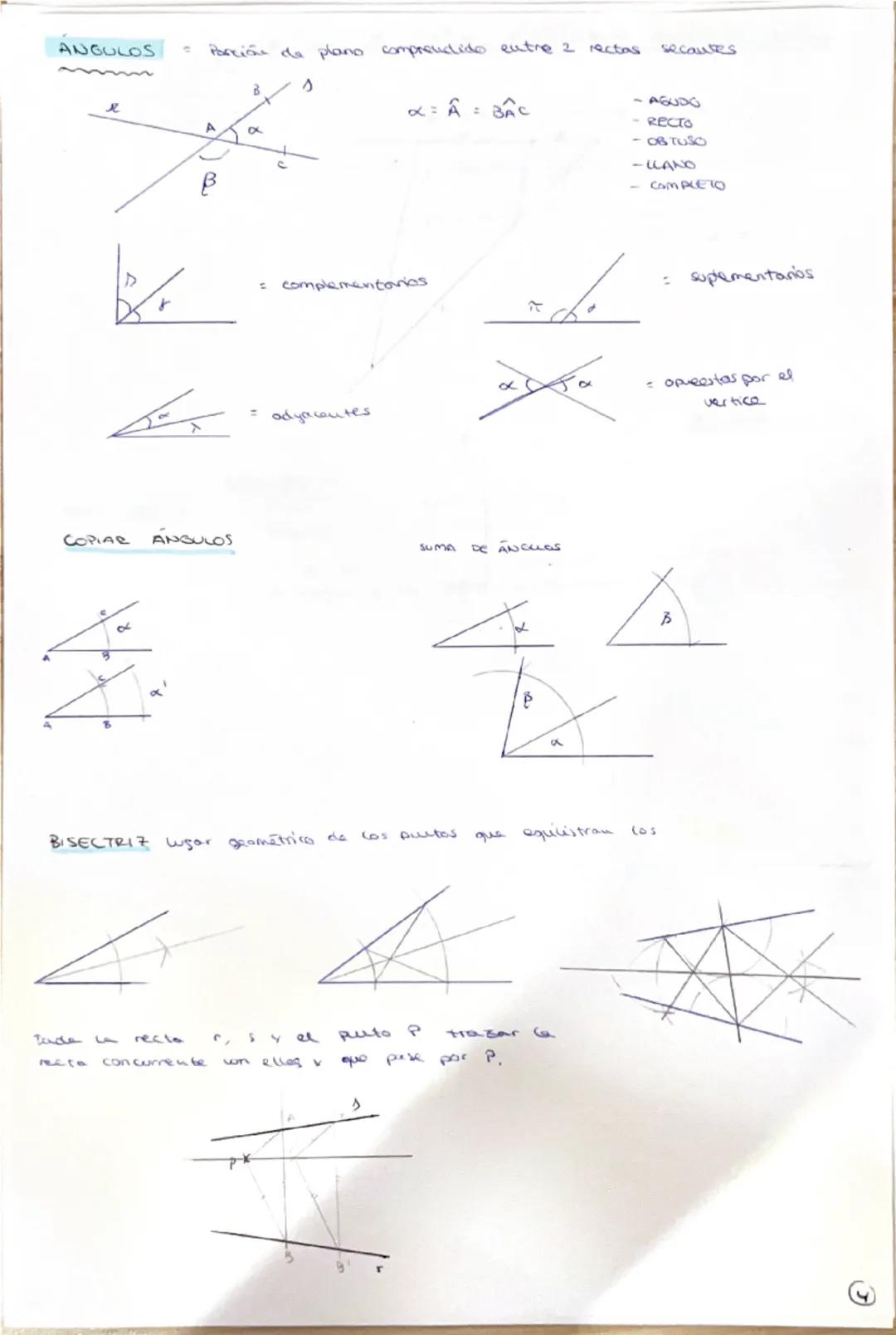 # Geometrio plano

ELEMENTOS FUNDAMENTALES

*   Puto
    *   +
    *   A
    *   T
    *   C
    *   $
    *   x

6

lu tersecció de dos rec