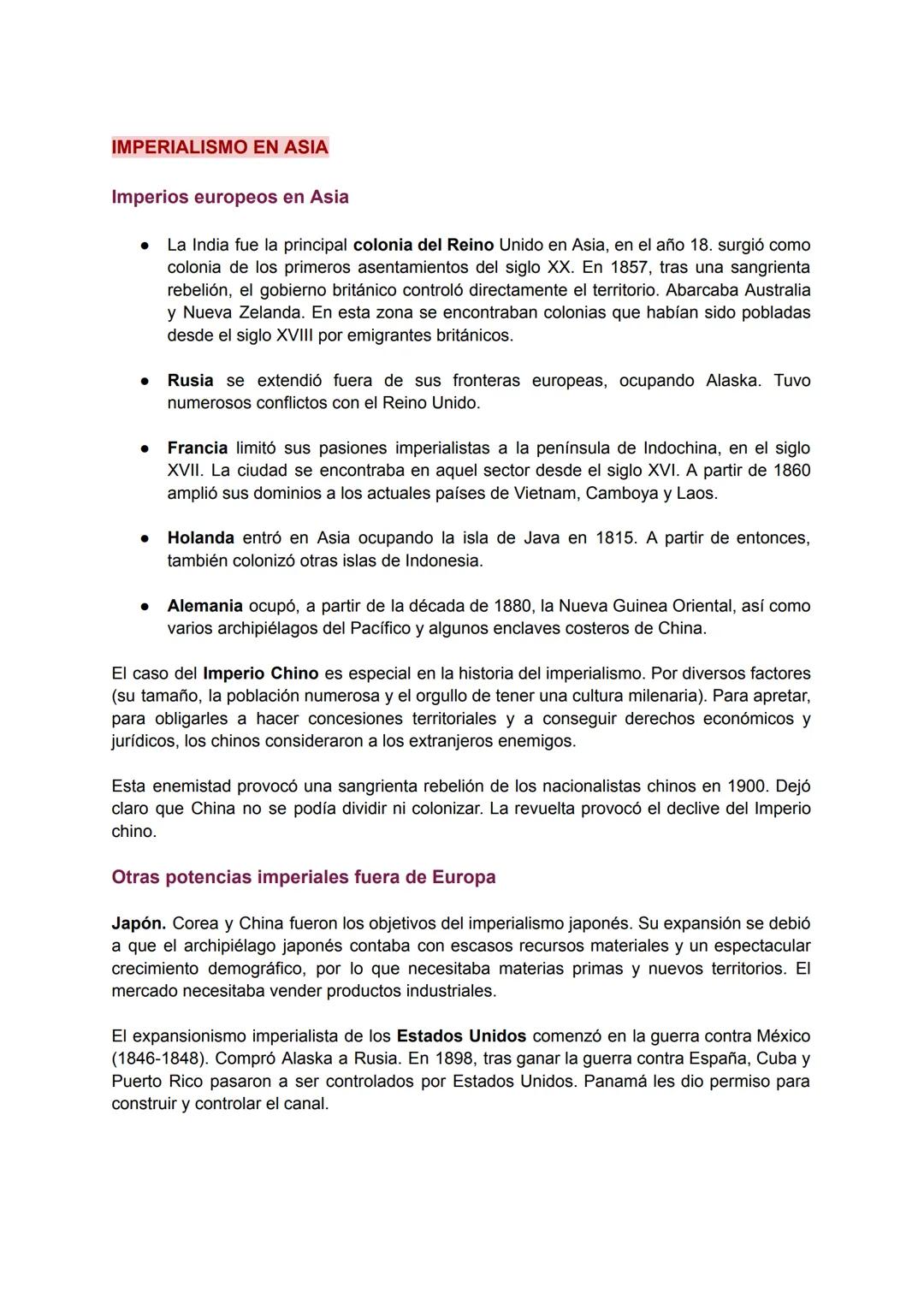 7. TEMA, IMPERIALISMO
XIX. EL NUEVO IMPERIALISMO DEL SIGLO
Las transformaciones socioeconómicas acaecidas en la segunda mitad del siglo XIX
