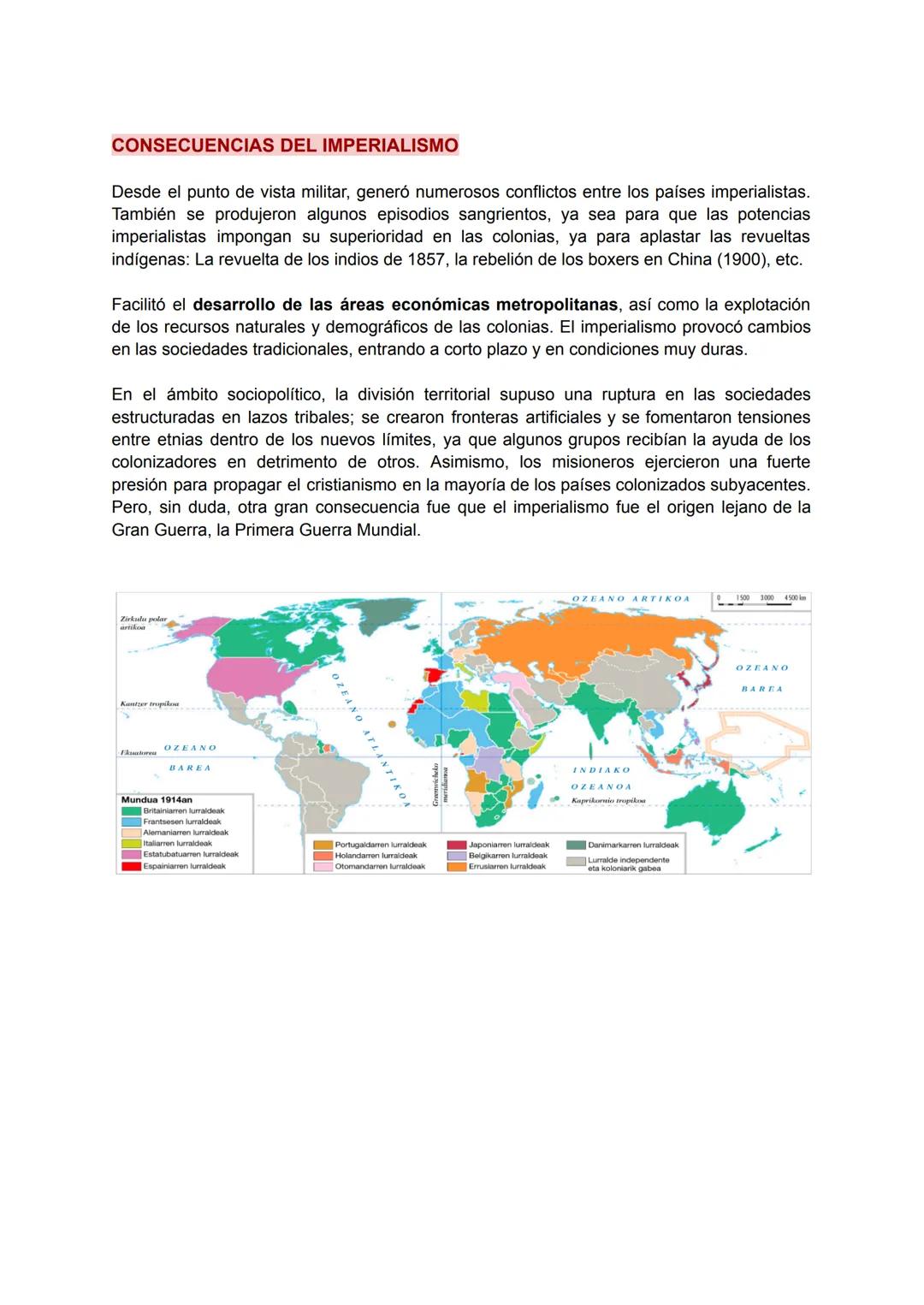 7. TEMA, IMPERIALISMO
XIX. EL NUEVO IMPERIALISMO DEL SIGLO
Las transformaciones socioeconómicas acaecidas en la segunda mitad del siglo XIX
