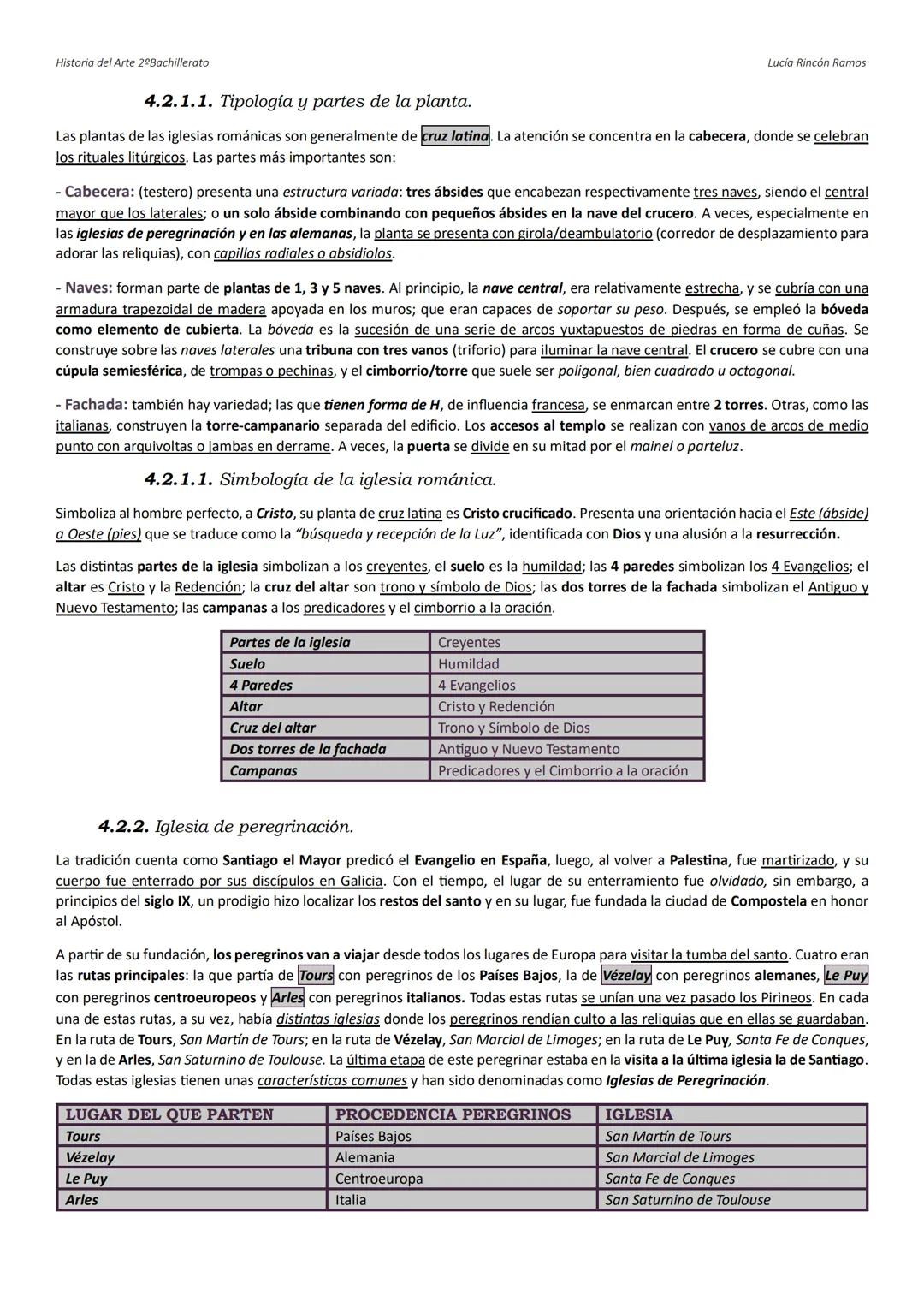 Historia del Arte 2º Bachillerato
Lucía Rincón Ramos
UNIDAD 4: ARTE ROMÁNICO
4.1. CONTEXTO HISTÓRICO GENERAL
4.1.1. Concepto.
4.1.2. Context