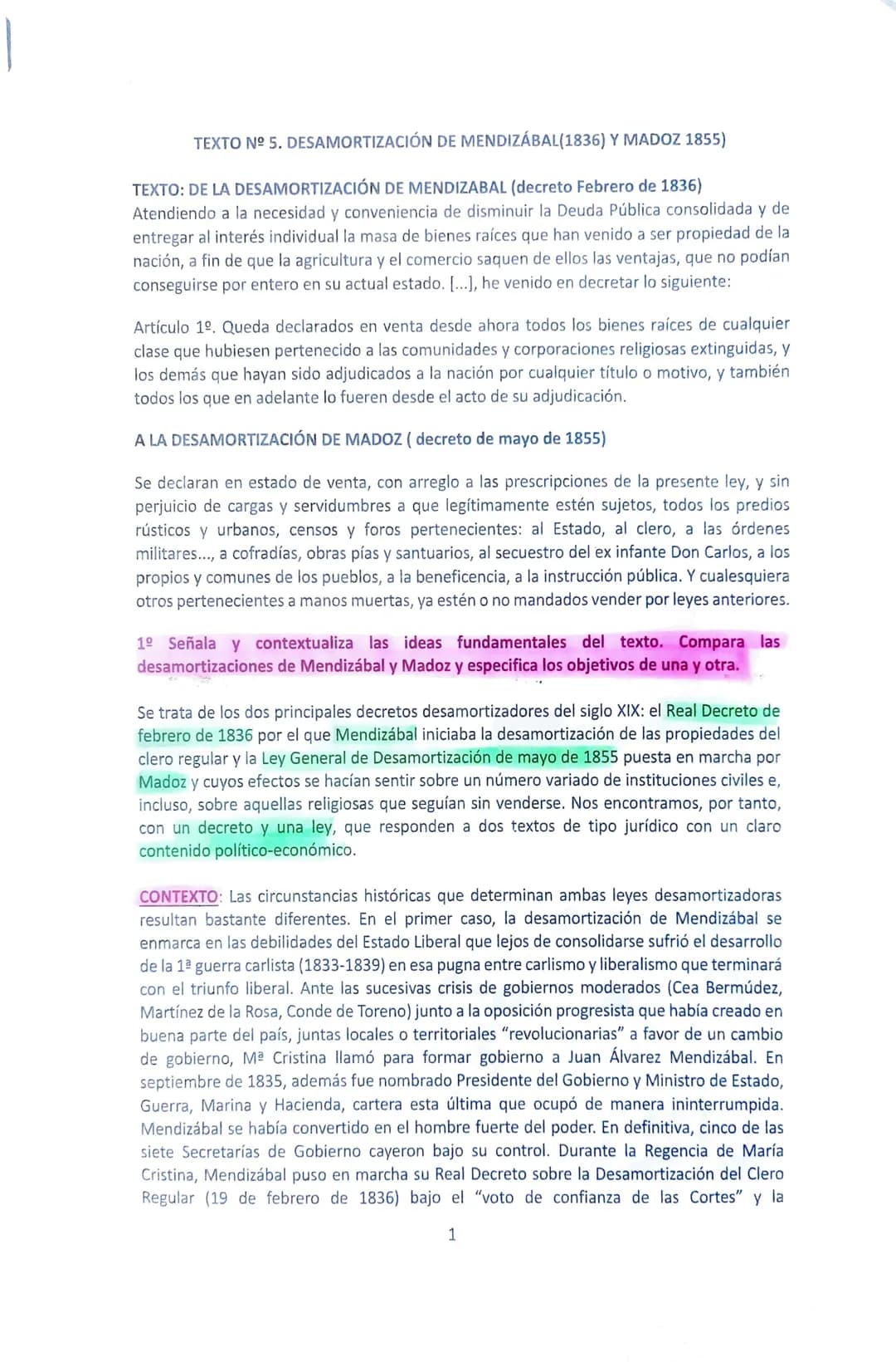 
<h3 id="ladesamortizacindemendizbal">La desamortización de Mendizábal</h3>
<p>El decreto de febrero de 1836, conocido como la desamortizaci