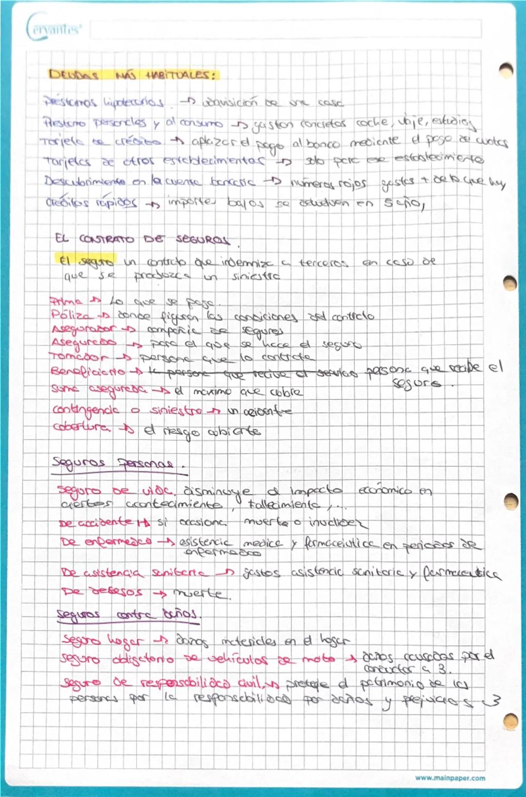 --- OCR Start ---
ervantes
ΤΕΜΑ 3:
5 44 y 45
El dinero: es d maio de combio o de pago y adoro generalmente
acetptao.
Funciones ad dinero: Me