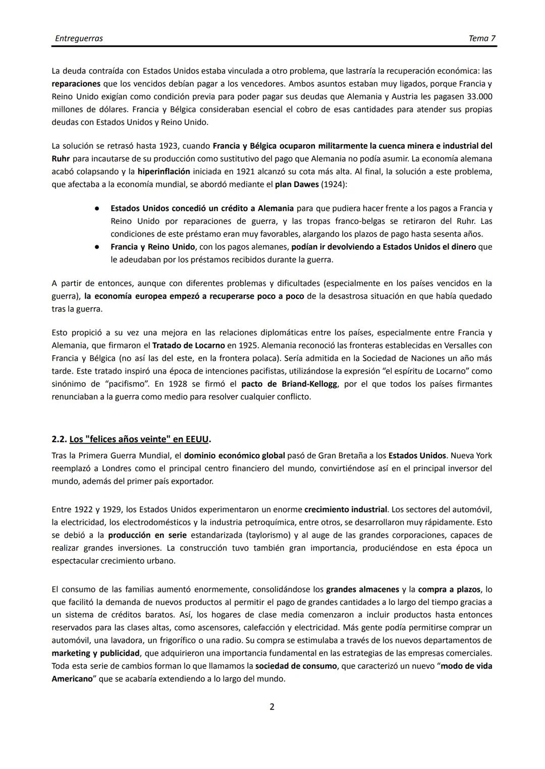 Entreguerras
Tema 7

# TEMA 7. EL PERIODO DE ENTREGUERRAS.

## 1. INTRODUCCIÓN.

La Gran Guerra aniquiló las bases económicas del capitalism