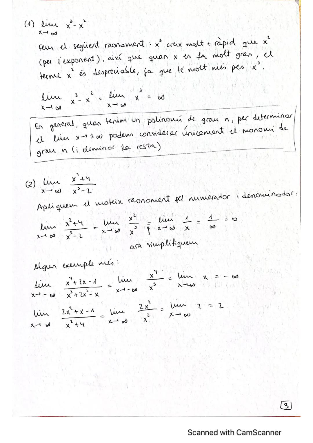 T9- Limits i continuïtat de funcions.
9.1. Introducció
9.2. Límit d'una funció
l'infinit
9.3. Límit d'une funció en un punt
9.4. Limits late