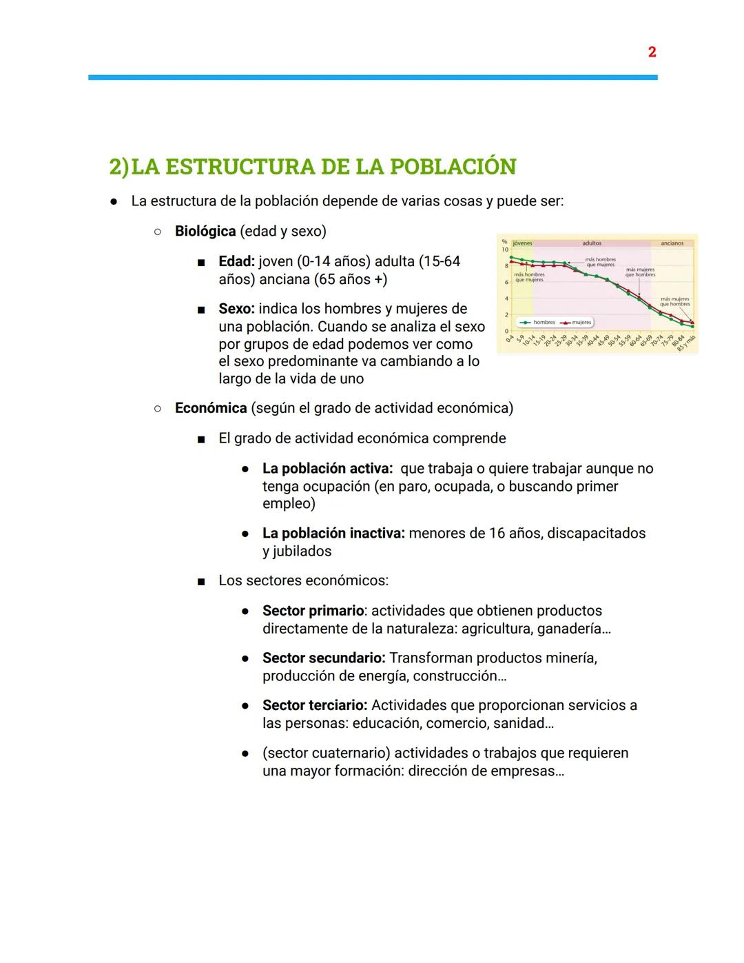 SOCIALES GEOGRAFÍA
●
TEMA 9: LA HABITANTES DEL PLANETA
1) LA POBLACIÓN DEL PLANETA
• La demografía es la ciencia que estudia la población. E