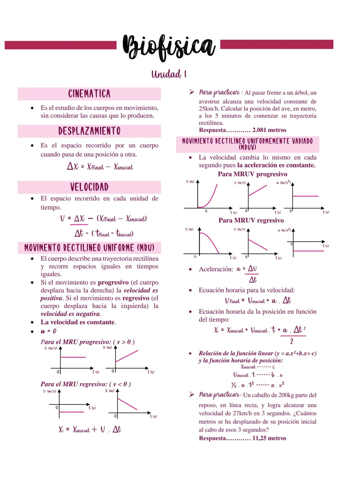 ●
●
●
●
●
CINEMATICA
Es el estudio de los cuerpos en movimiento,
sin considerar las causas que lo producen.
DESPLAZAMIENTO
Es el espacio rec
