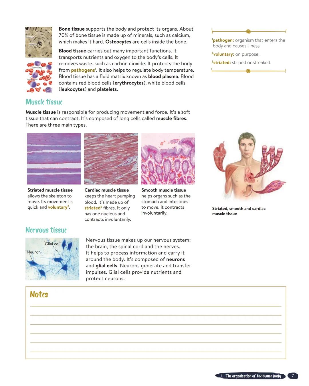 UNIT 1
The organisation of the human body
'highly: very.
2complexity: having many parts,
difficult to understand.
3microorganism: very small