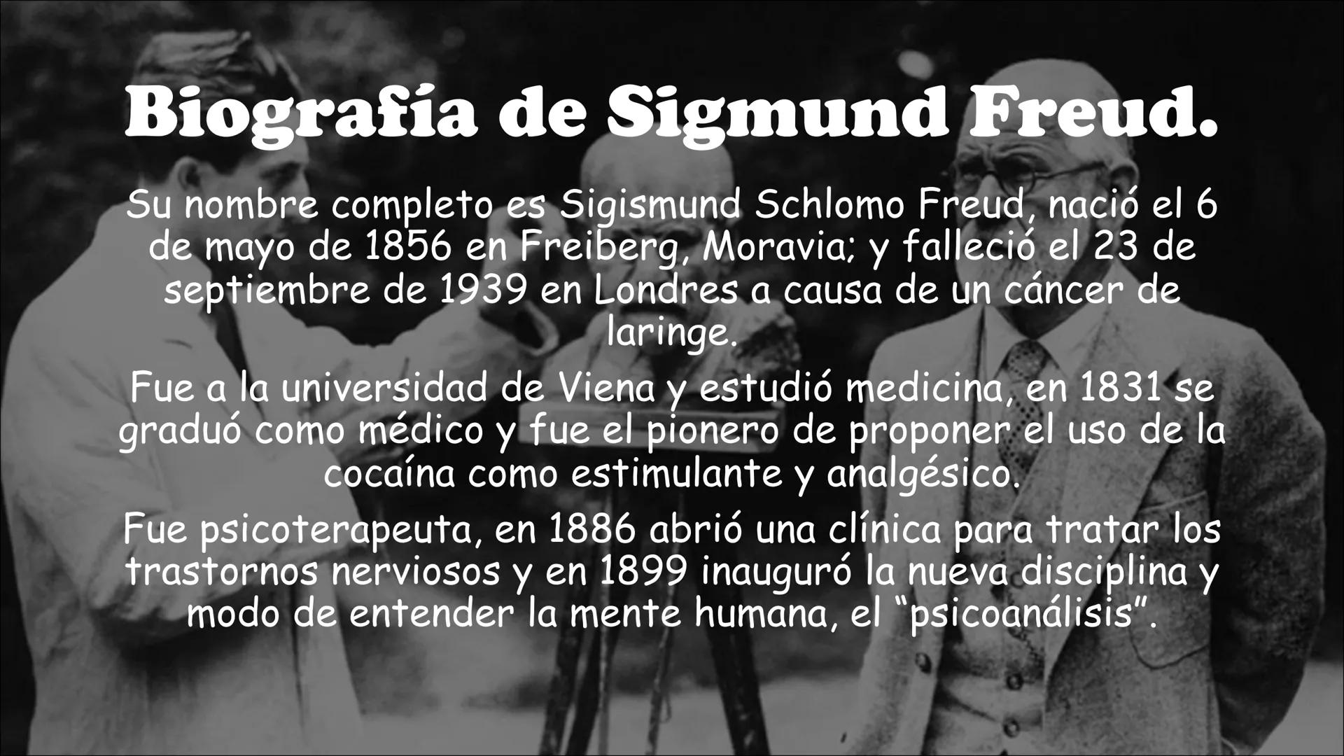 Freud y el psicoanálisis DIEZ
COSAS
-
Índice
El método psicoanalítico
- Biografía de Sigmund Freud.
- Origen
El psicoanálisis y sus objetivo
