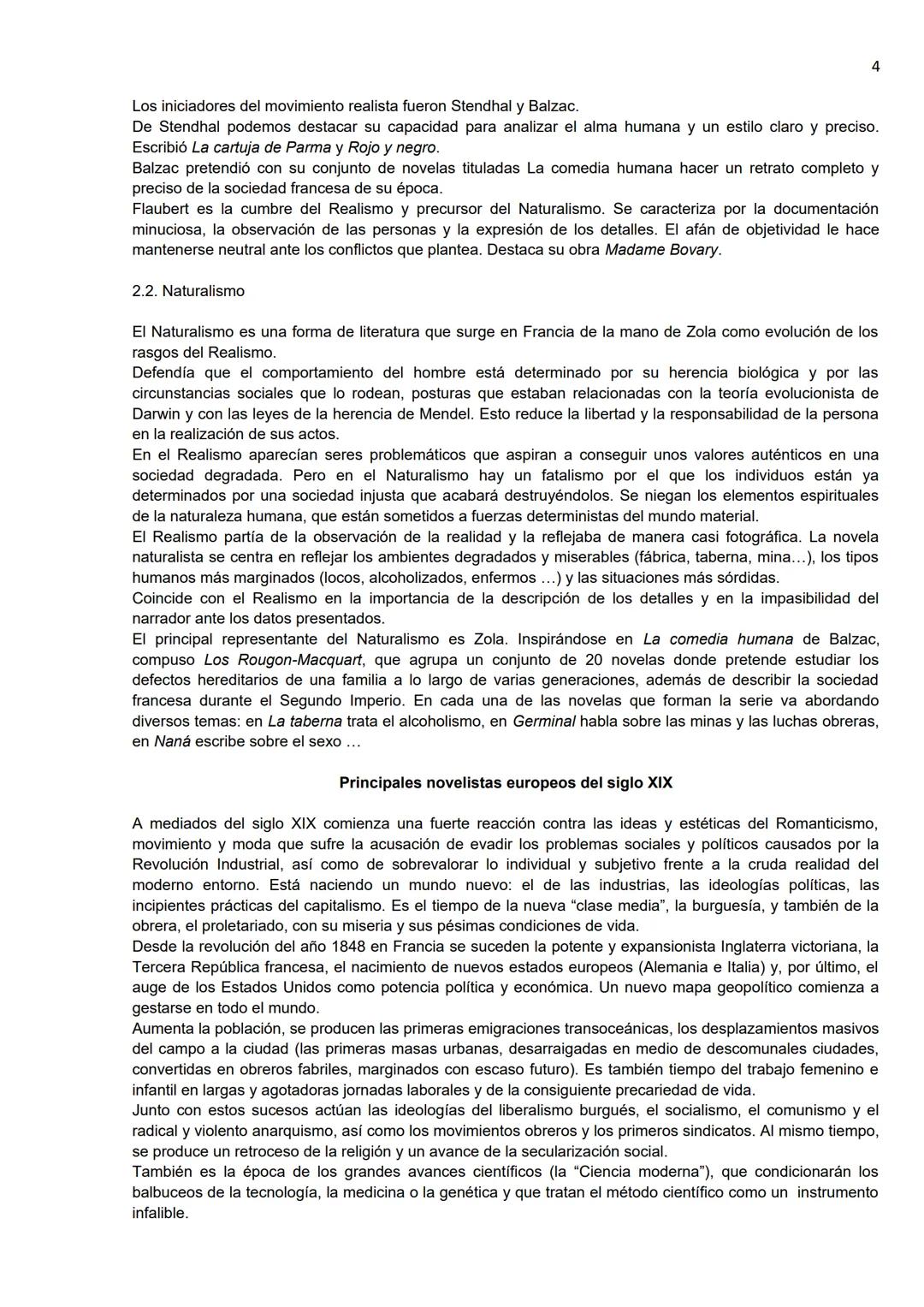 BLOQUE 6. LA SEGUNDA MITAD DEL SIGLO XIX.
De la narrativa romántica al Realismo en Europa
1. Introducción
1
El Romanticismo es un movimiento