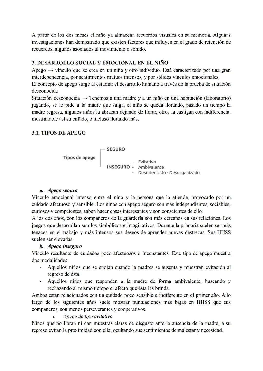 TEMA 3.bis - DESARROLLO COGNITIVO EN LA INFANCIA
1. ETAPAS DEL DESARROLLO SENSORIOMOTOR
ESQUEMA DE LAS 6 ETAPAS DEL DESARROLLO SENSORIOMOTOR