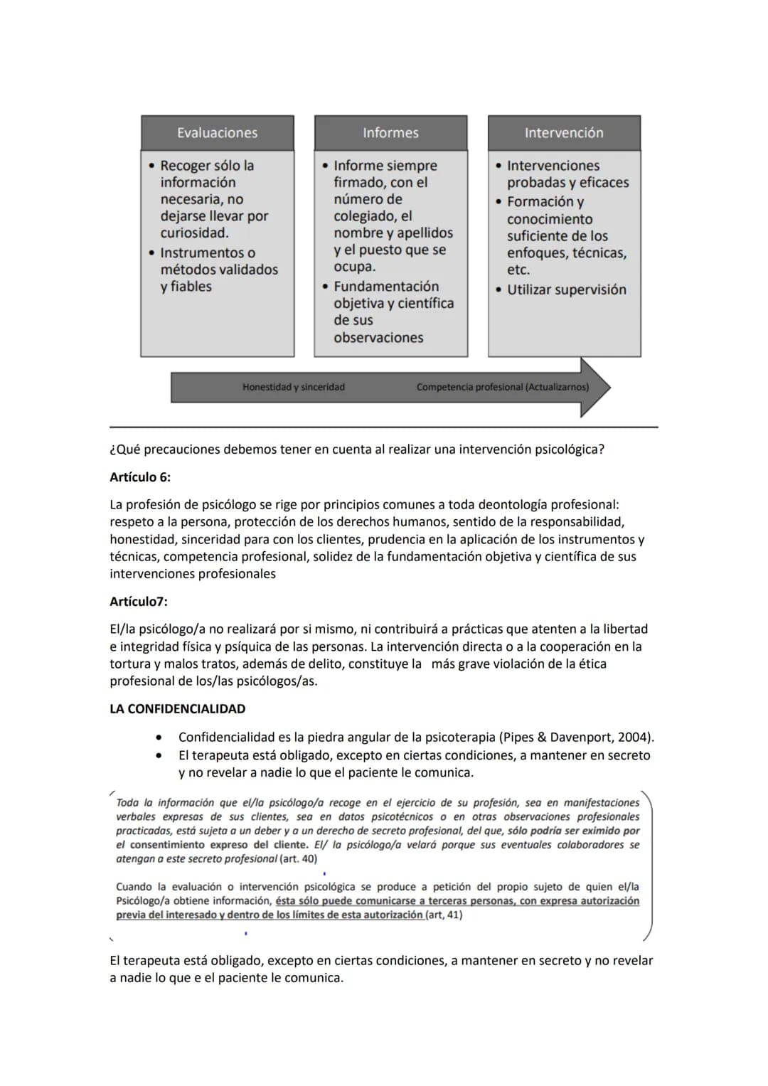 TÉCNICAS DE INTERVENCIÓN PSICOLÓGICA
Temas 1 y 2: La intervención psicológica: conceptos,
deontología y evolución histórica.
Antes de decir 