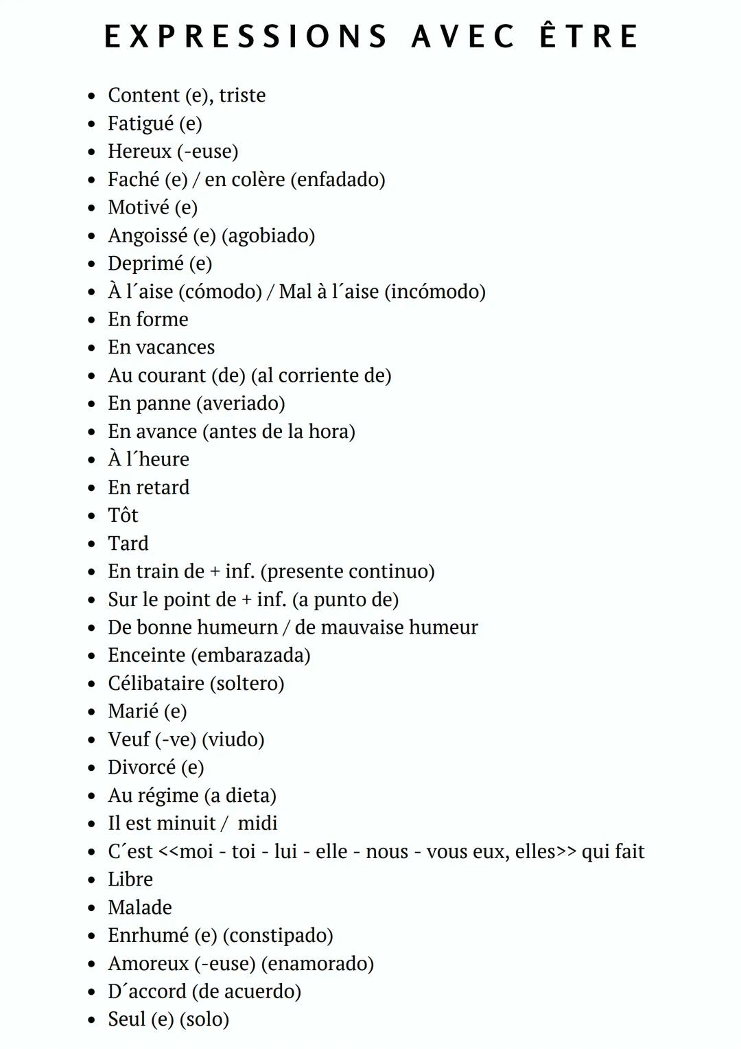 # Être et avoir

**ÊTRE**

*   Je suis
*   tu es
*   il est
*   nous sommes
*   vous êtes
*   ils sont

**AVOIR**

*   J'ai
*   tu as
*   il