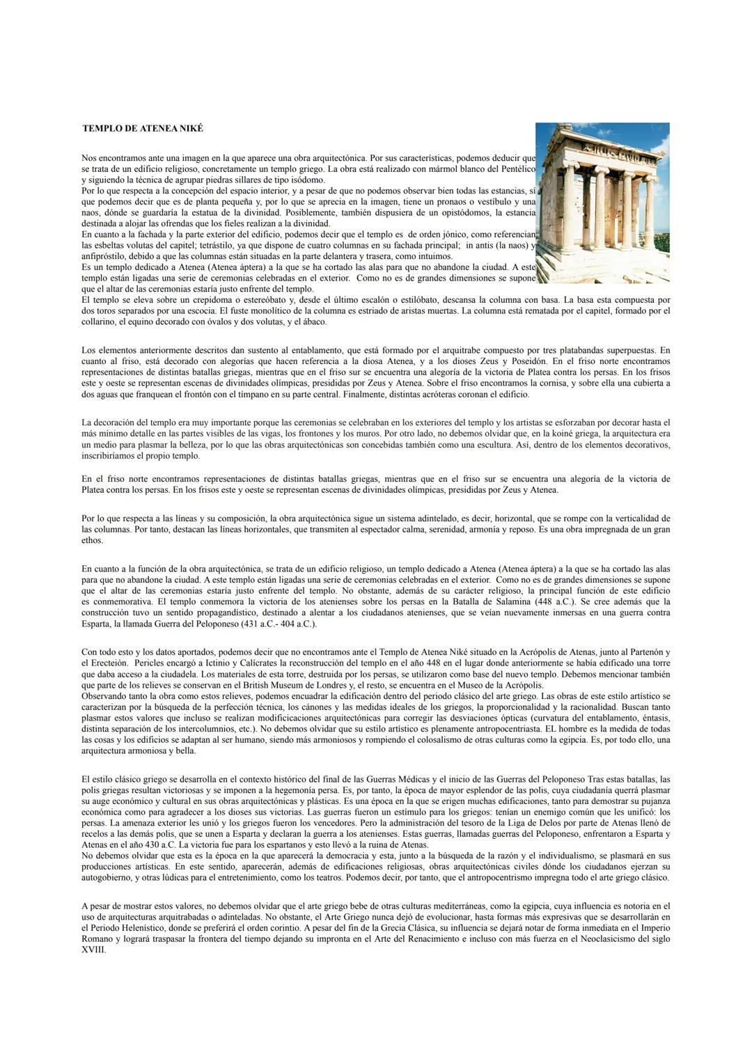 # TEMPLO DE ATENEA NIKÉ

Nos encontramos ante una imagen en la que aparece una obra arquitectónica. Por sus caracteristicas, podemos deducir