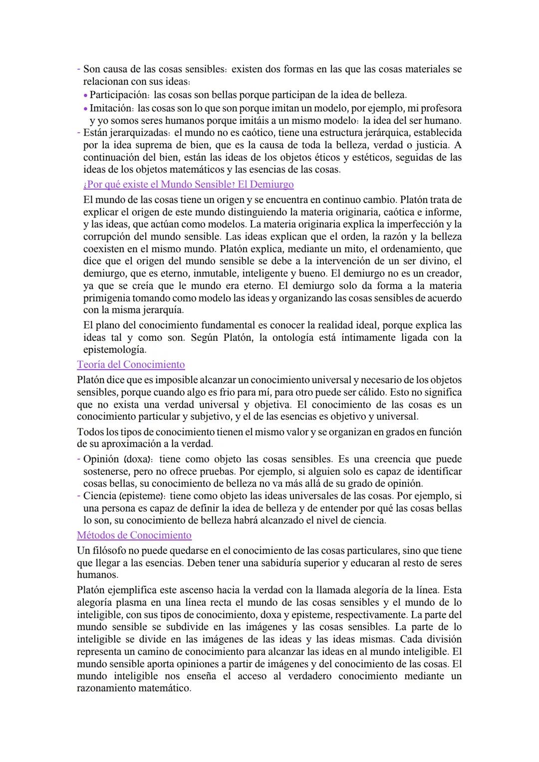 EL IDEALISMO DE PLATÓN
Planteamiento de la Filosofía Platónica
Platón hizo que el encuentro de la realidad ideal fuera el núcleo de su filos