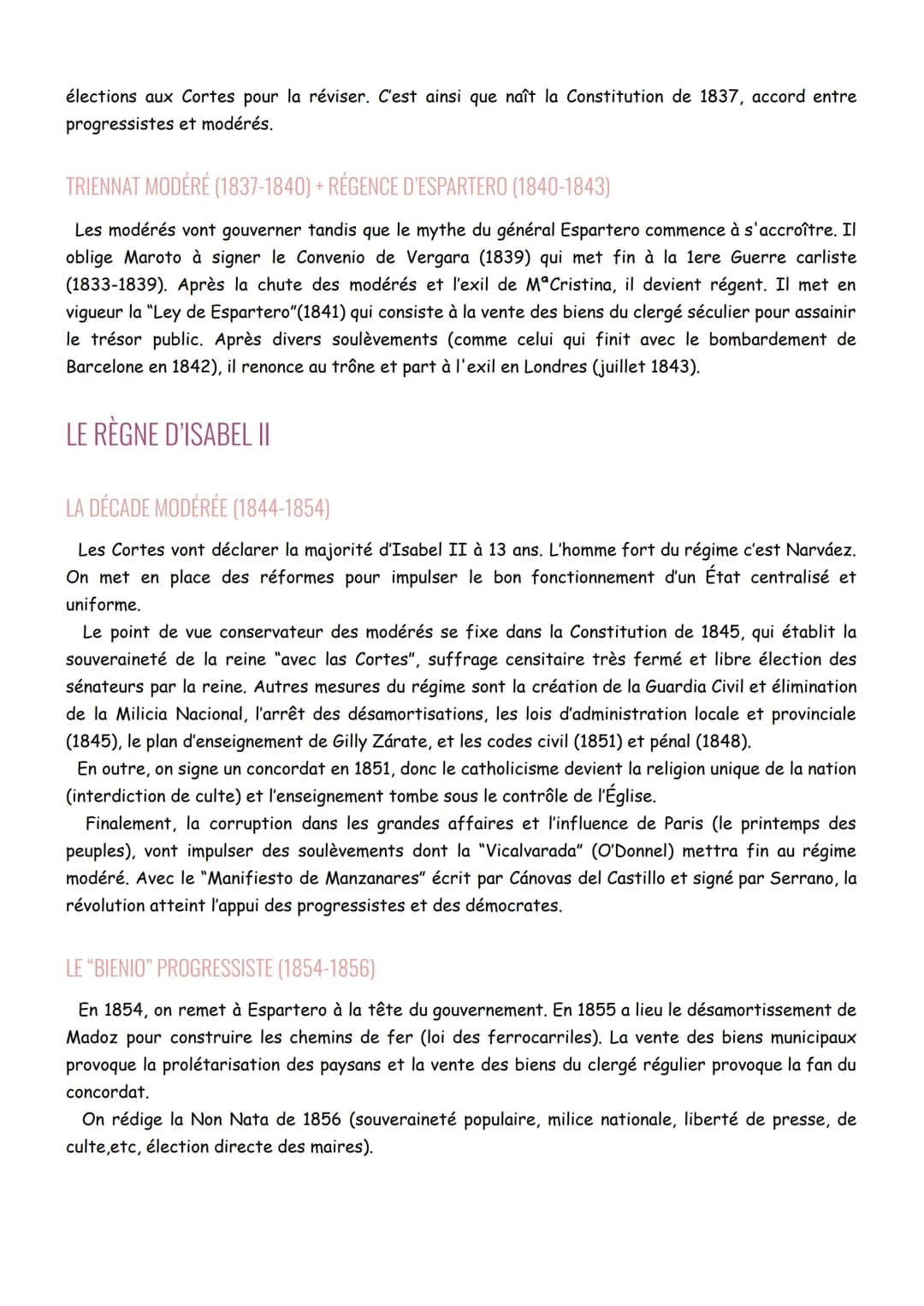 HEF BACHIBAC
U.3: LA DIFFICILE MARCHE VERS LE LIBÉRALISME ET LES TRANSFORMATIONS
ÉCONOMIQUES DE L'ESPAGNE AU XIX SIÈCLE
1. LA DISPARITION DE
