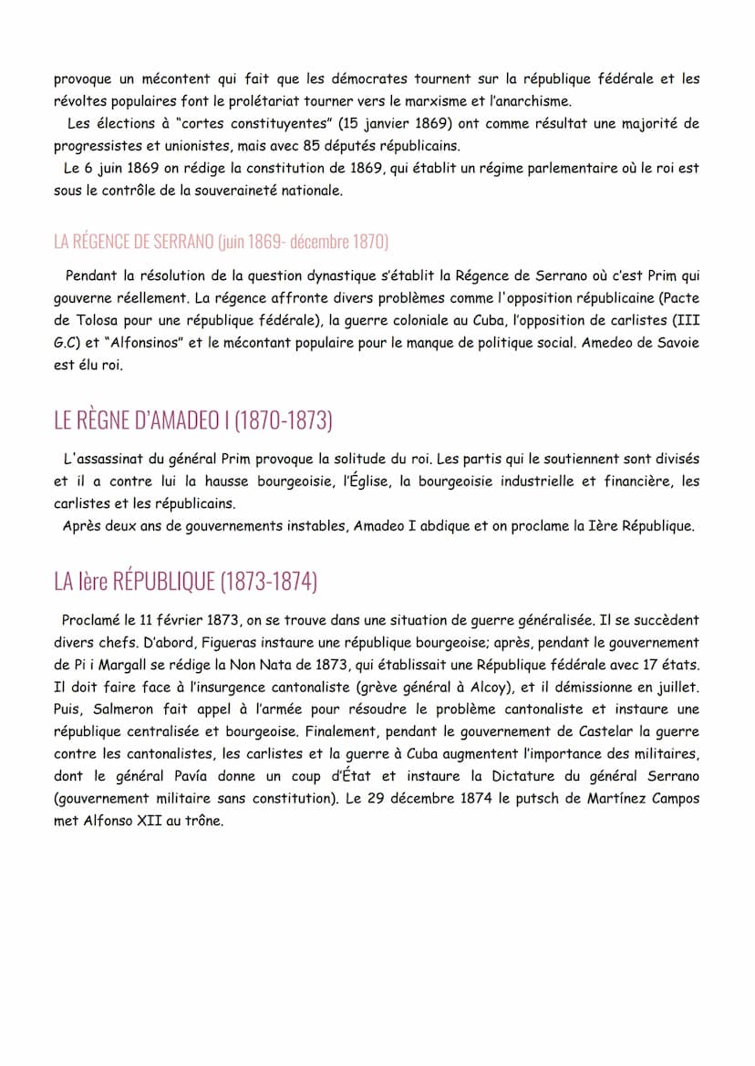 HEF BACHIBAC
U.3: LA DIFFICILE MARCHE VERS LE LIBÉRALISME ET LES TRANSFORMATIONS
ÉCONOMIQUES DE L'ESPAGNE AU XIX SIÈCLE
1. LA DISPARITION DE