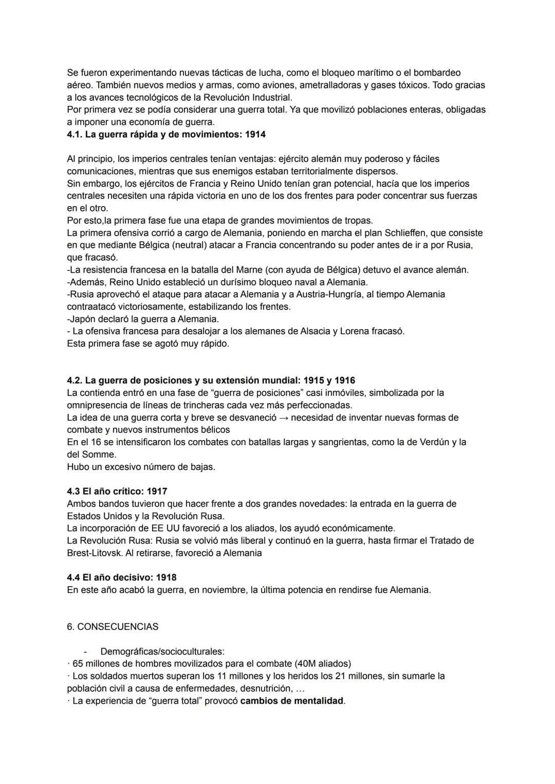 1° GUERRA MUNDIAL: TEMA 6
1. ANTECEDENTES DE LA GUERRA
En el último tercio del siglo XIX, el imperio alemán se convirtió en la primera poten
