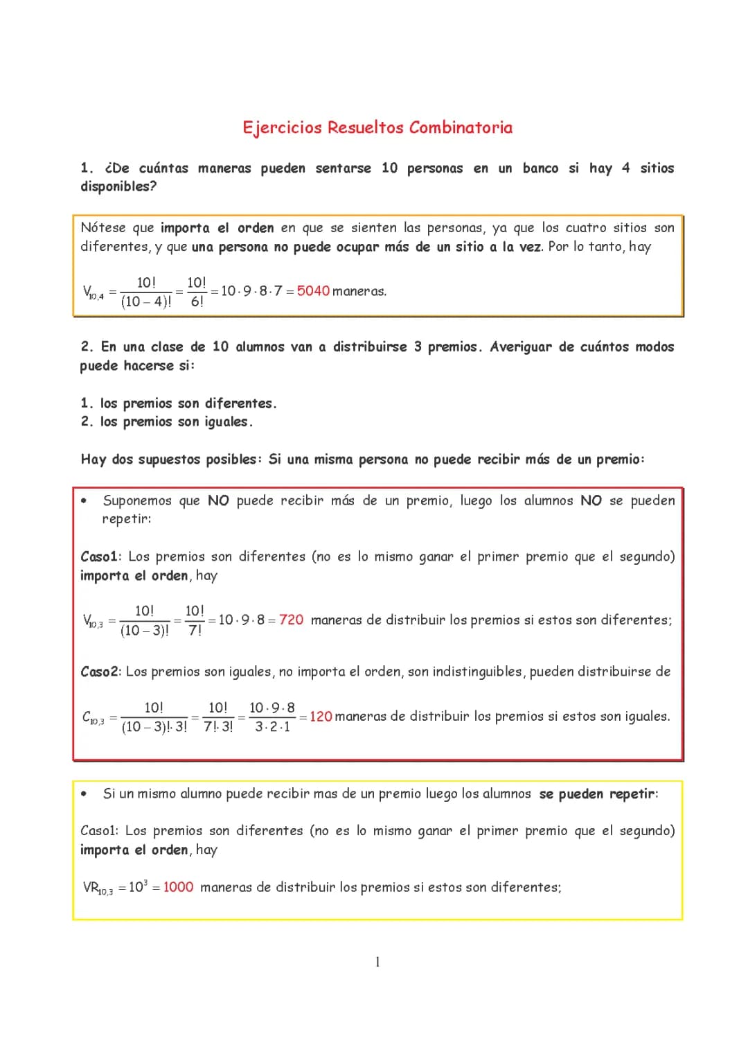 Combinatoria