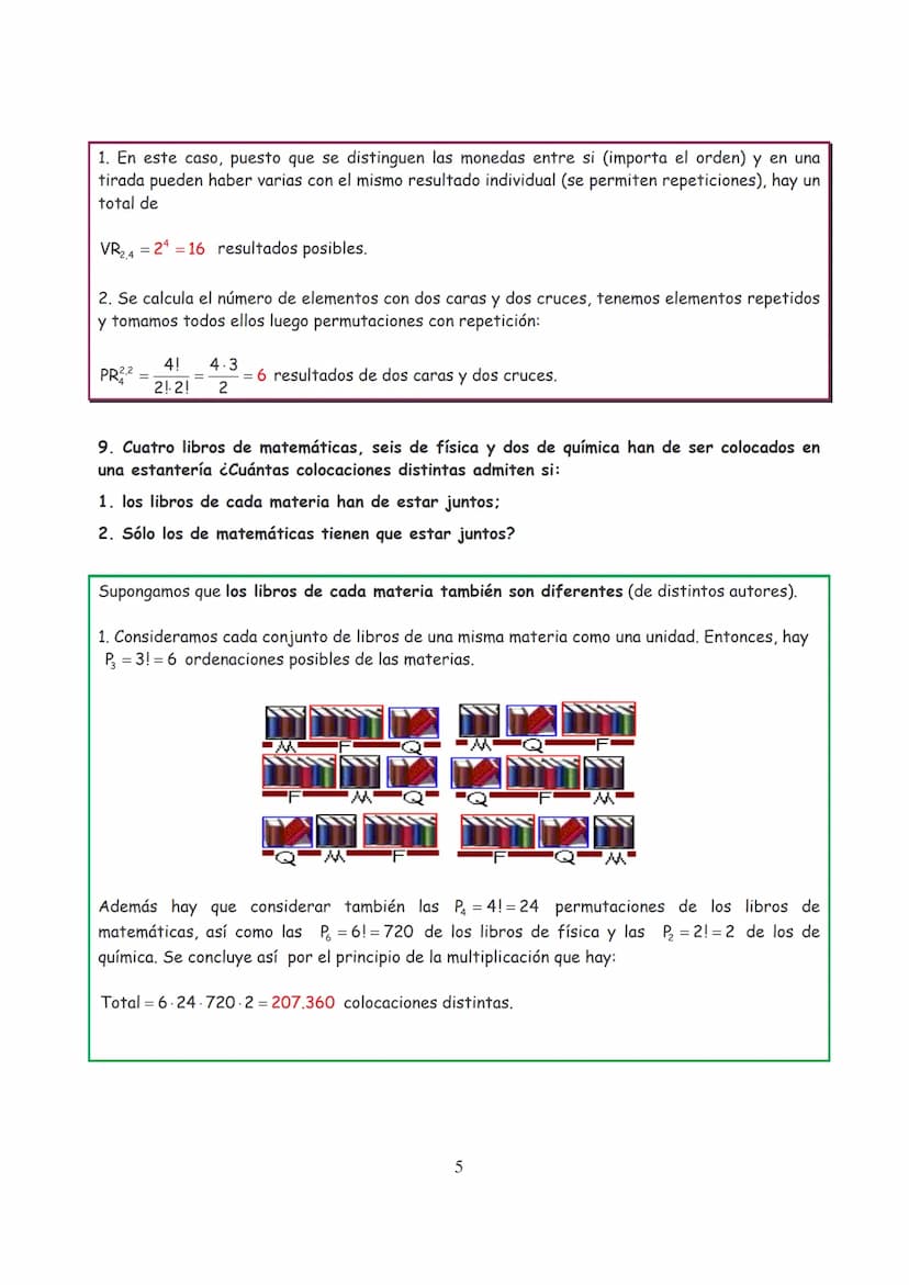 Ejercicios Resueltos Combinatoria
1. ¿De cuántas maneras pueden sentarse 10 personas en un banco si hay 4 sitios
disponibles?
Nótese que imp