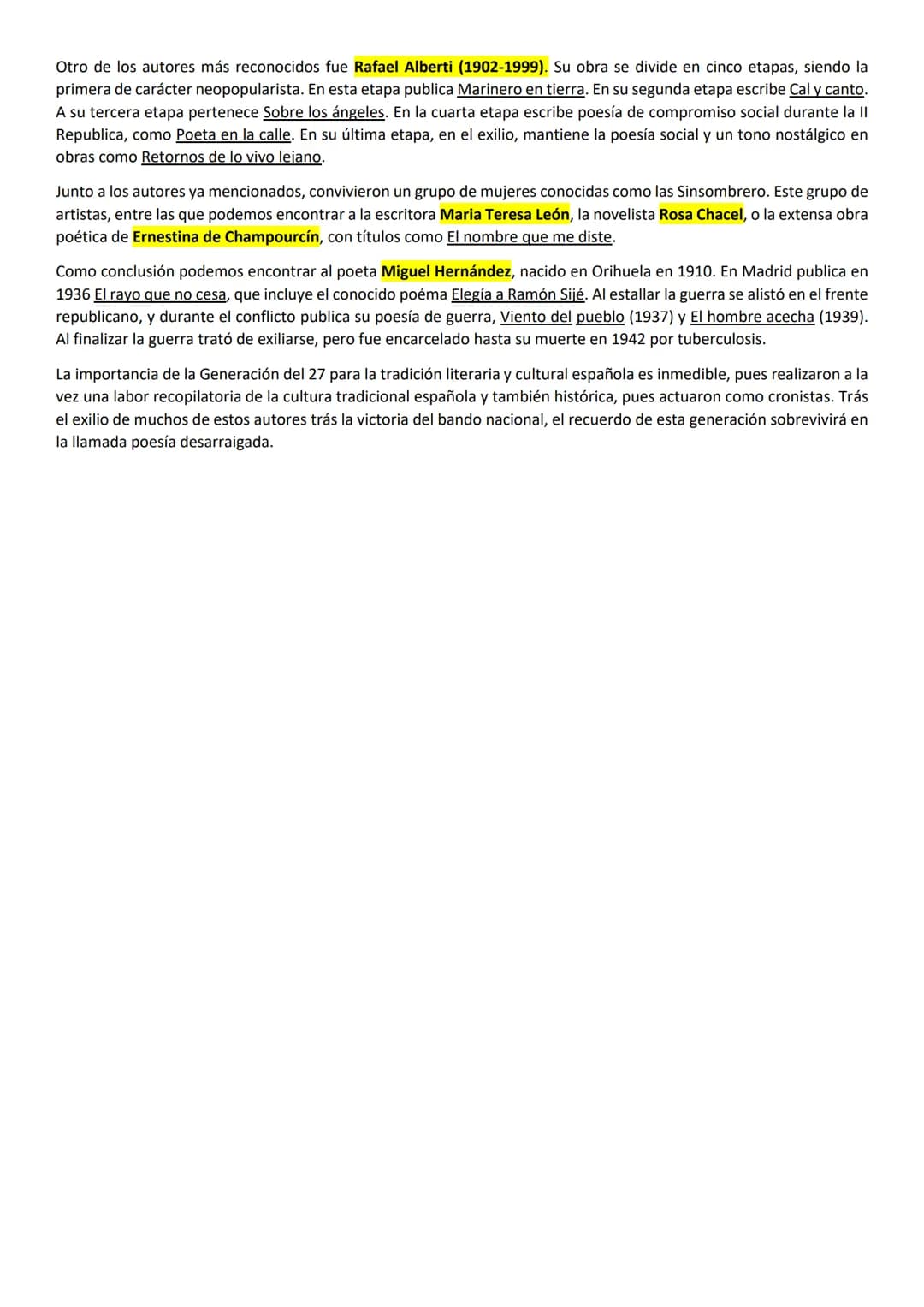 La generación del 27 supone la Edad de Plata de la literatura española. Deben su nombre a un homenaje celebrado en
memoria del tricentenario