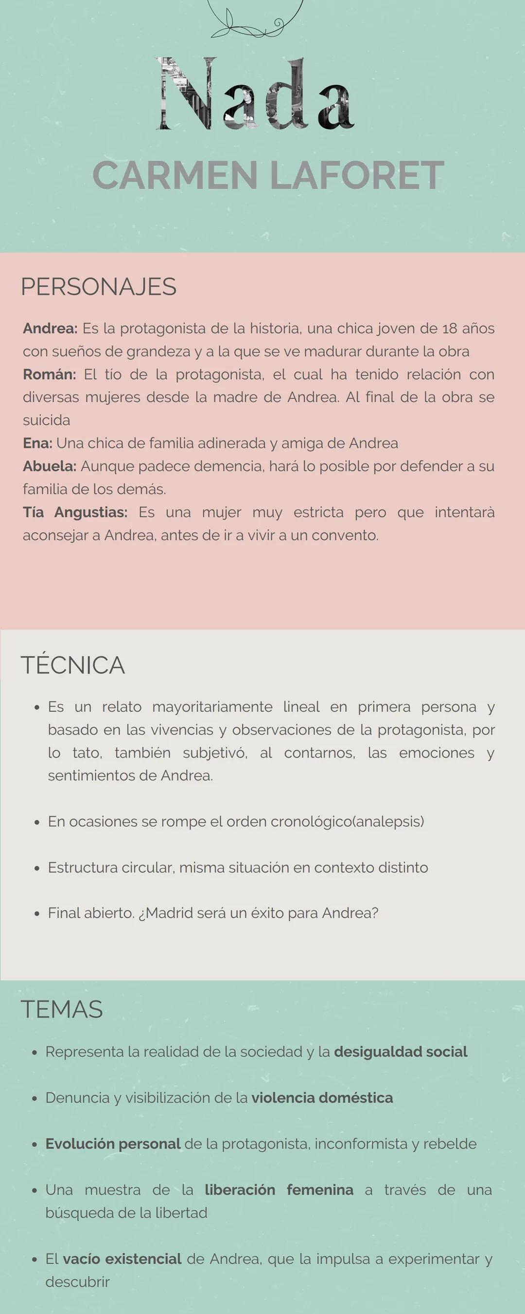ÉPOCA Y AUTORA
Aunque Carmen vivió durante
dieciocho años en Las Palmas, volvió
a Barcelona, su ciudad natal, para así
formarse en la facult