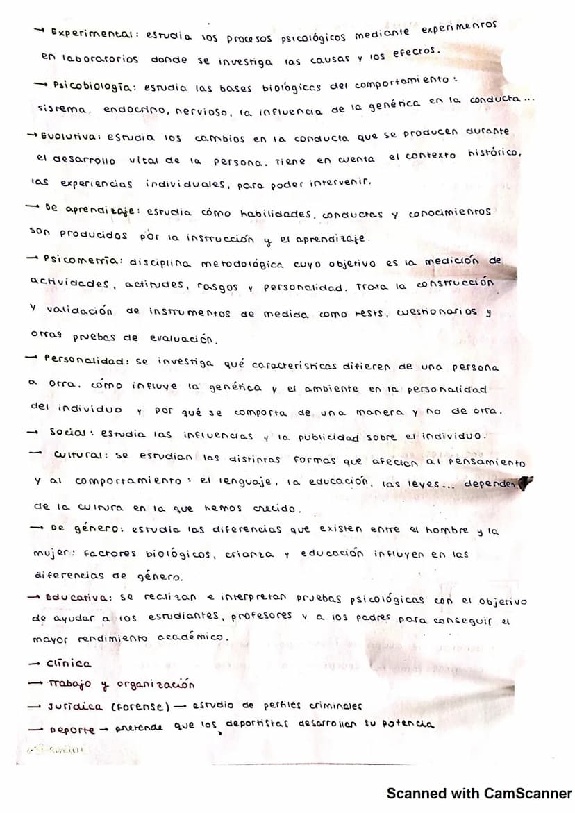 Tema 4: Introducción
El término psicologia proviene de los términos griegos 'psyche'
(alma, psique) y 'Logos' (estudio, conocimiento).
ES la