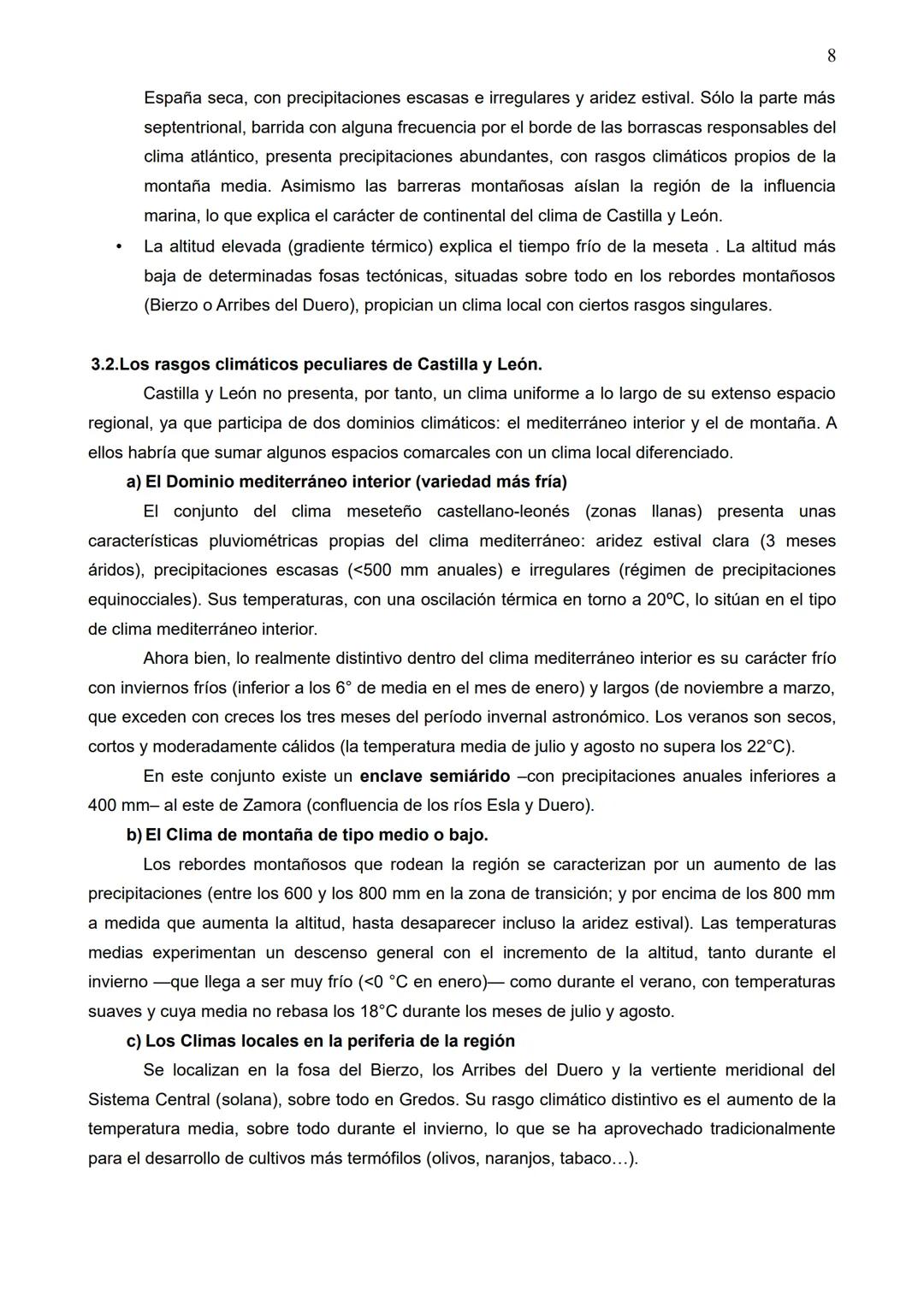 TEMA 5. LA DIVERSIDAD CLIMÁTICA DE ESPAÑA. PECULIARIDADES DE CASTILLA Y LEÓN
1
CONCEPTOS: Clima, tiempo atmosférico, aridez estival, oscilac