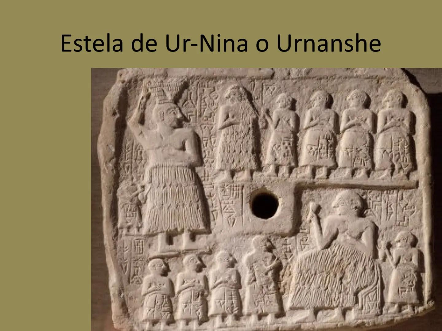 # Mesopotamia I

Summer, Acadia y Babilonia SUMERIA, ACADIA Y BABILONIA # Vaso de Uruk # Estela de Ur-Nina o Urnanshe # Estela de los buitre