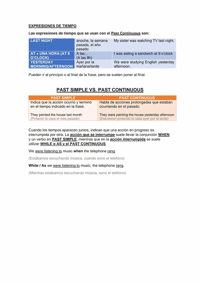 PAST SIMPLE
En general, usamos el PAST SIMPLE para expresar situaciones o acciones que se
dieron en el pasado, y aunque pueden ser del pasad