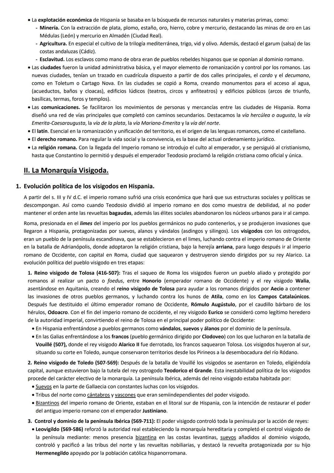 2. LA HISPANIA ROMANA Y LA MONARQUÍA VISIGODA.
I. La Hispania Romana.
1. Conquista romana de la península Ibérica.
Los romanos llegan con la