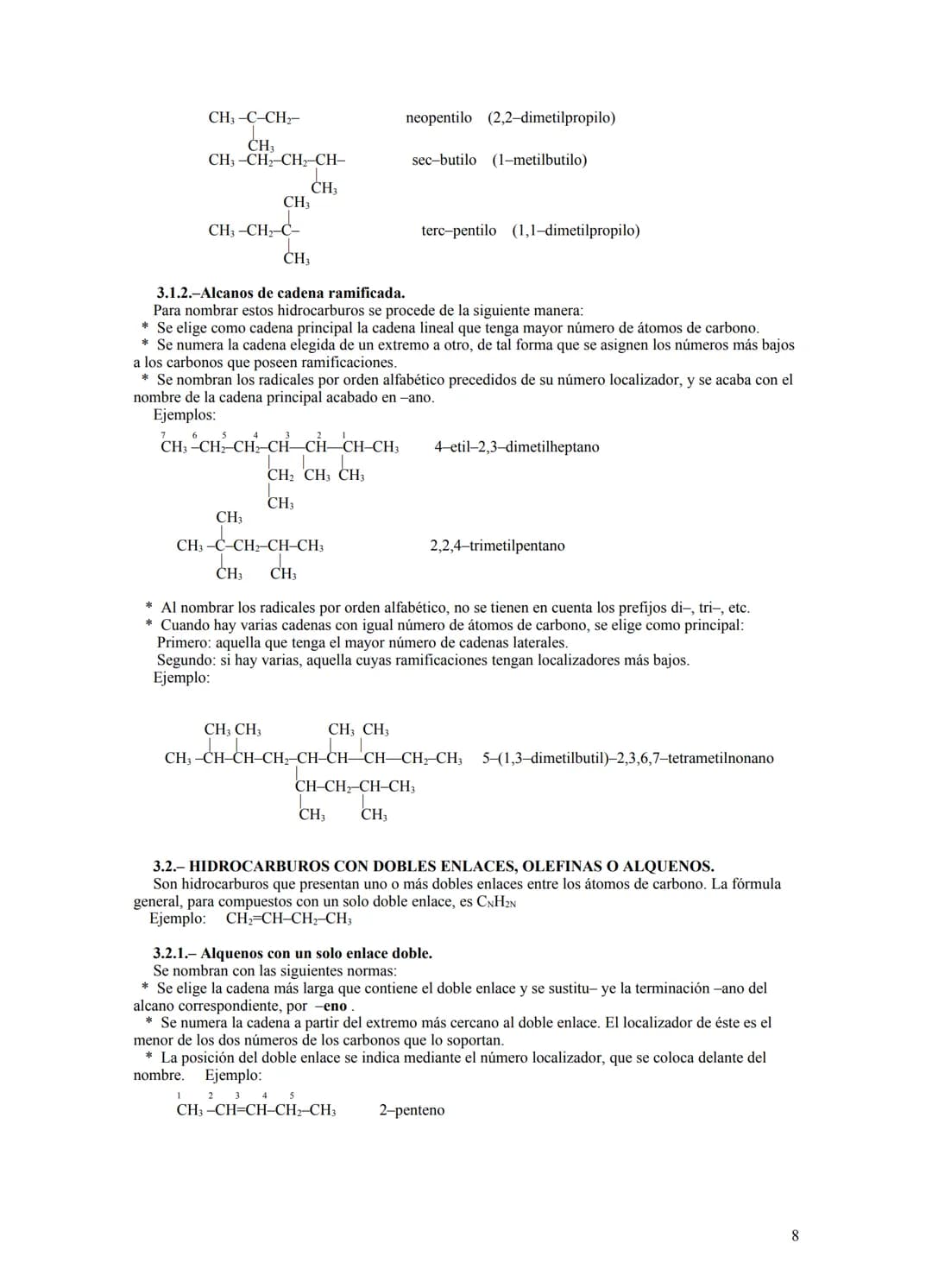 Formulación y nomenclatura
de los
compuestos orgánicos
1 FORMULACIÓN DE QUÍMICA ORGÁNICA
1.-INTRODUCCIÓN.
La Química Orgánica constituye una