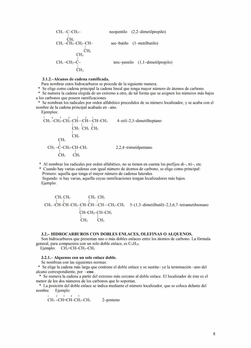 Formulación y nomenclatura
de los
compuestos orgánicos
1 FORMULACIÓN DE QUÍMICA ORGÁNICA
1.-INTRODUCCIÓN.
La Química Orgánica constituye una