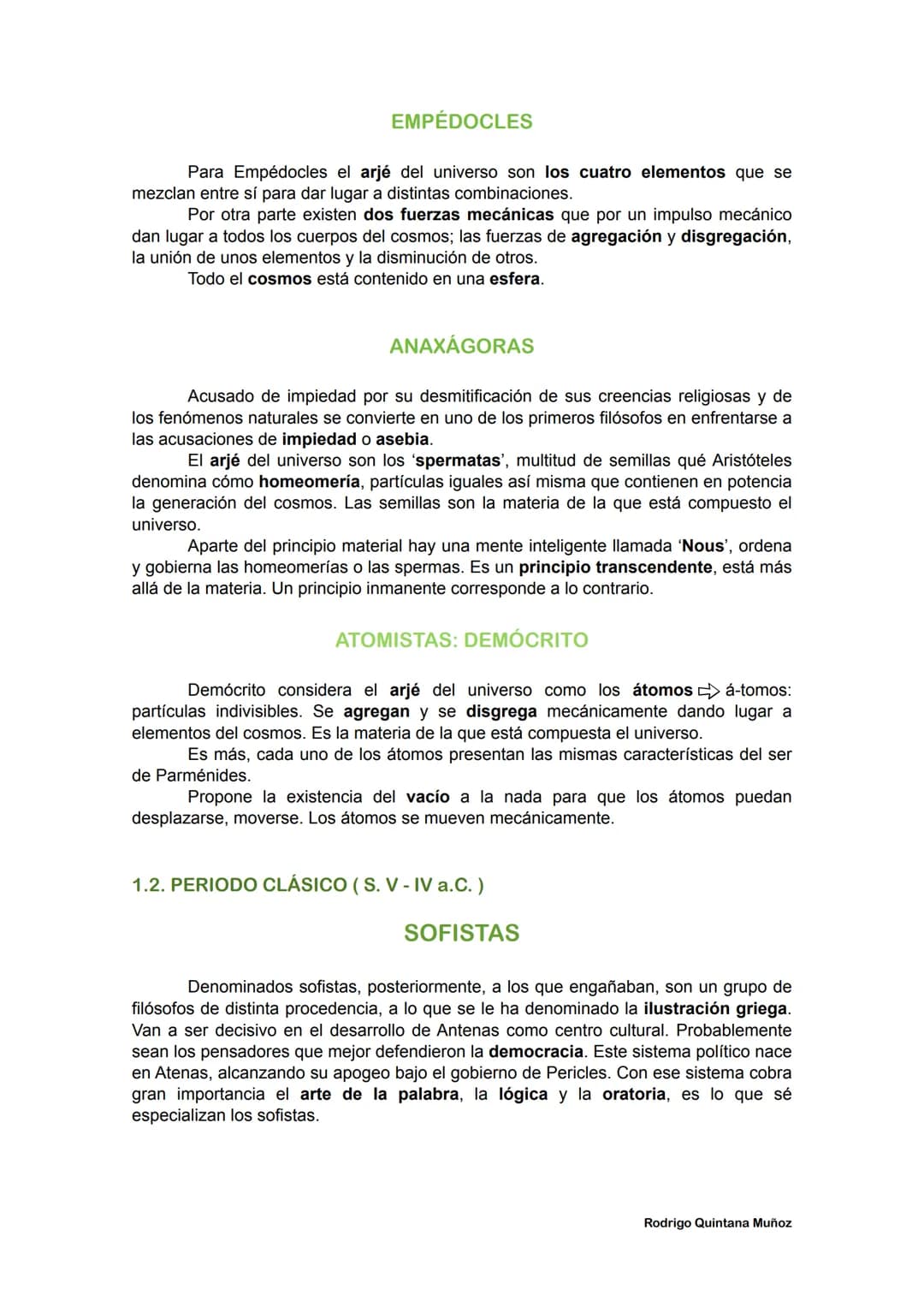 1.1. PERIODO ARCAICO
GRECIA
1.1.1. JONIA / ASÍA MENOR
Allí se encuentran los filósofos jonios, tanto en la ciudad de Mileto (Tales,
Anaximan