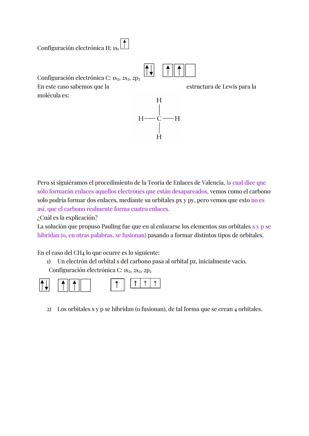 ENLACE COVALENTE
El enlace covalente se produce entre elementos no metálicos (considerando el H un no
metal), es decir, entre elementos con 