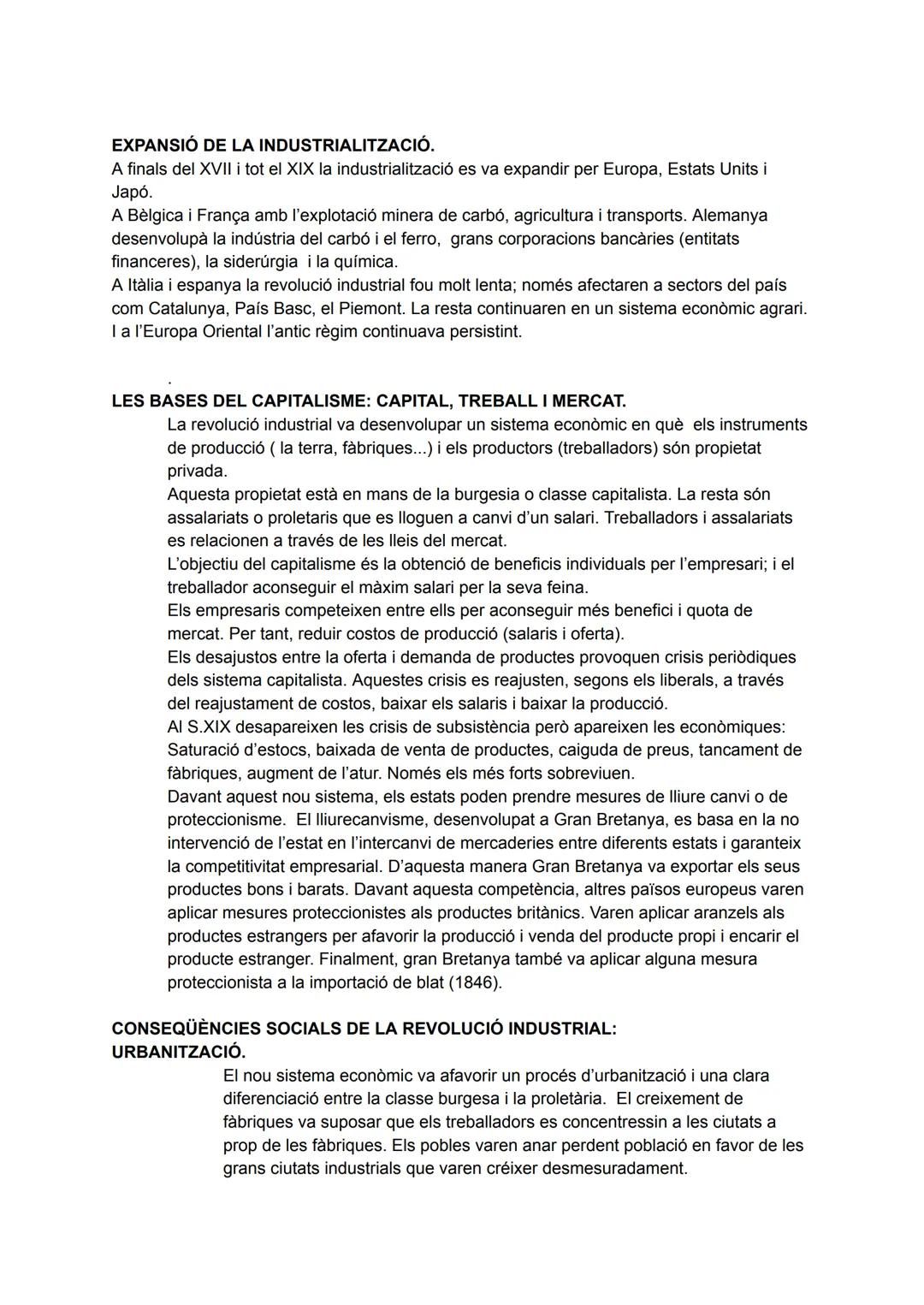 REVOLUCIÓ INDUSTRIAL.
DEFINICIÓ: Transformació radical de l'economia i de la organització social que va tenir lloc
a Gran Bretanya entre 178