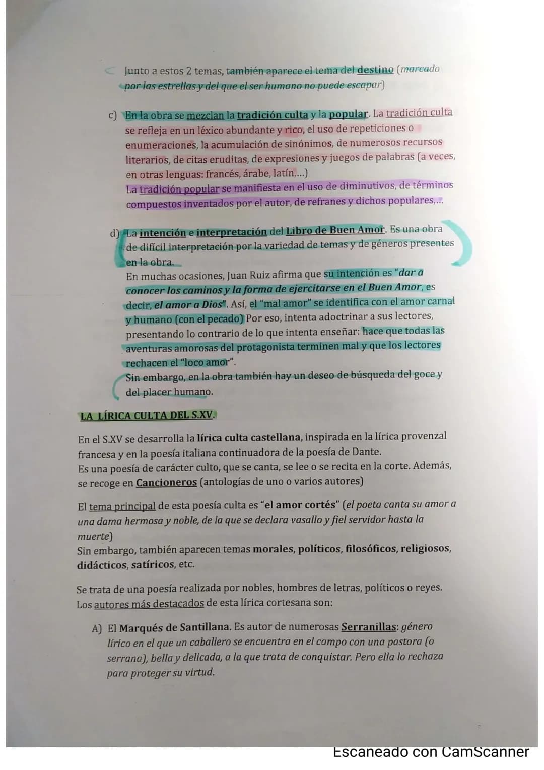LA POESÍA MEDIEVAL II
EL MESTER DE CLERECÍA.
El nombre de "Mester de Clerecía" procede de la introducción de la obra, Libro
de Alexandre (S.