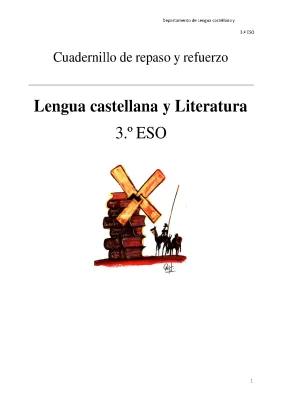 Know CUADERNILLO RESUMEN TEMARIO LENGUA Y LITERATURA 3º ESO thumbnail