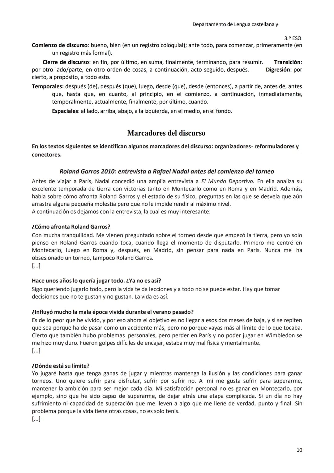 Cuadernillo de repaso y refuerzo
tomo
1
tomo
Departamento de Lengua castellana y
Lengua castellana y Literatura
3.° ESO
Cavantes
Miquel de
C