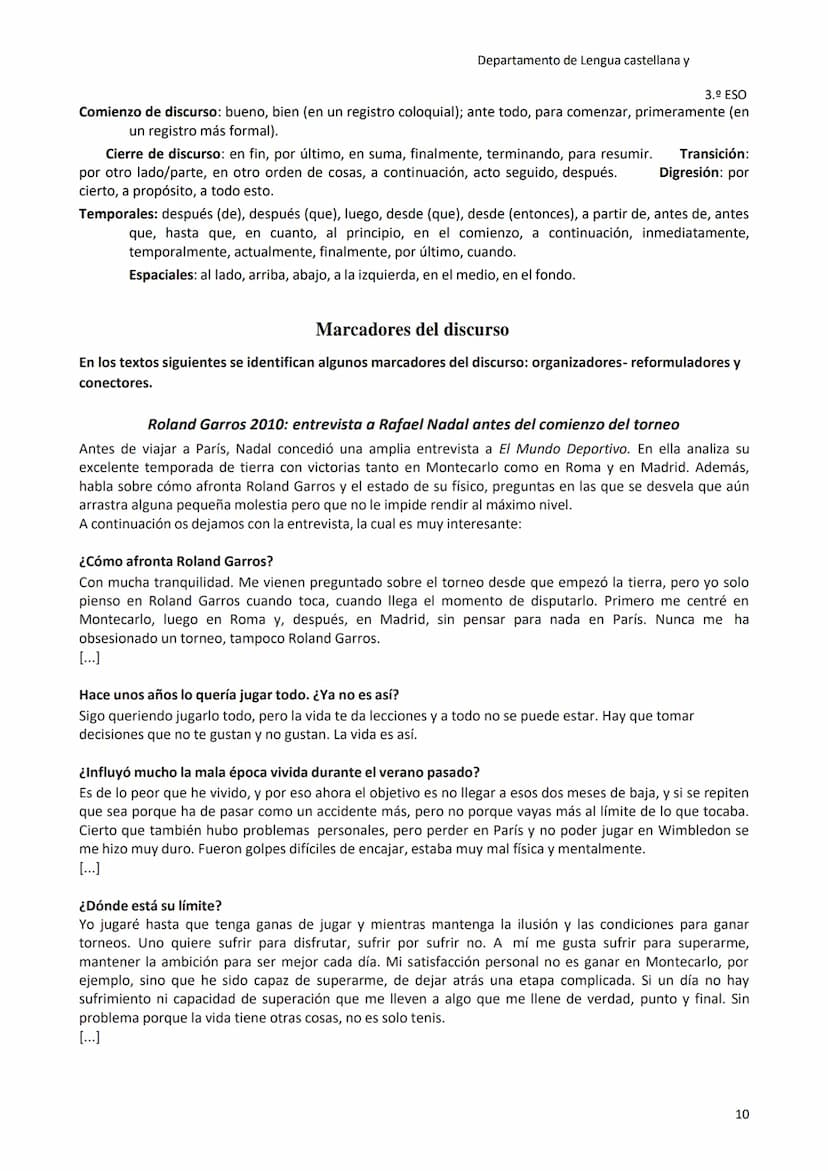 Cuadernillo de repaso y refuerzo
tomo
1
tomo
Departamento de Lengua castellana y
Lengua castellana y Literatura
3.° ESO
Cavantes
Miquel de
C