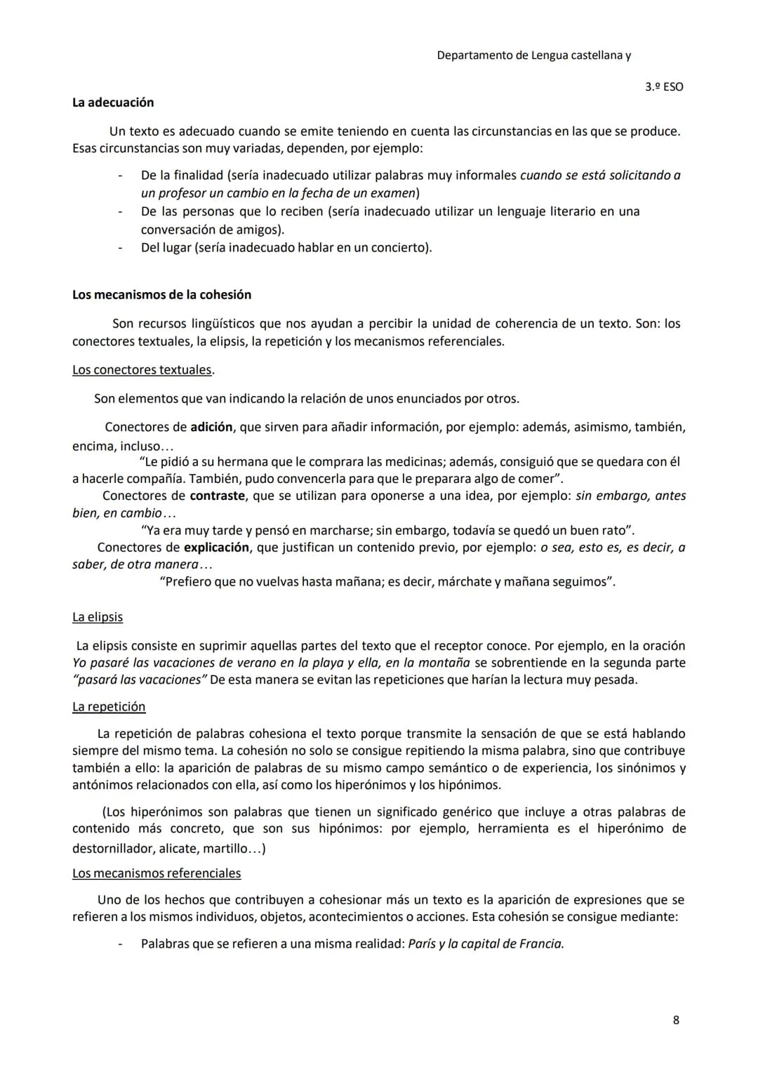Cuadernillo de repaso y refuerzo
tomo
1
tomo
Departamento de Lengua castellana y
Lengua castellana y Literatura
3.° ESO
Cavantes
Miquel de
C