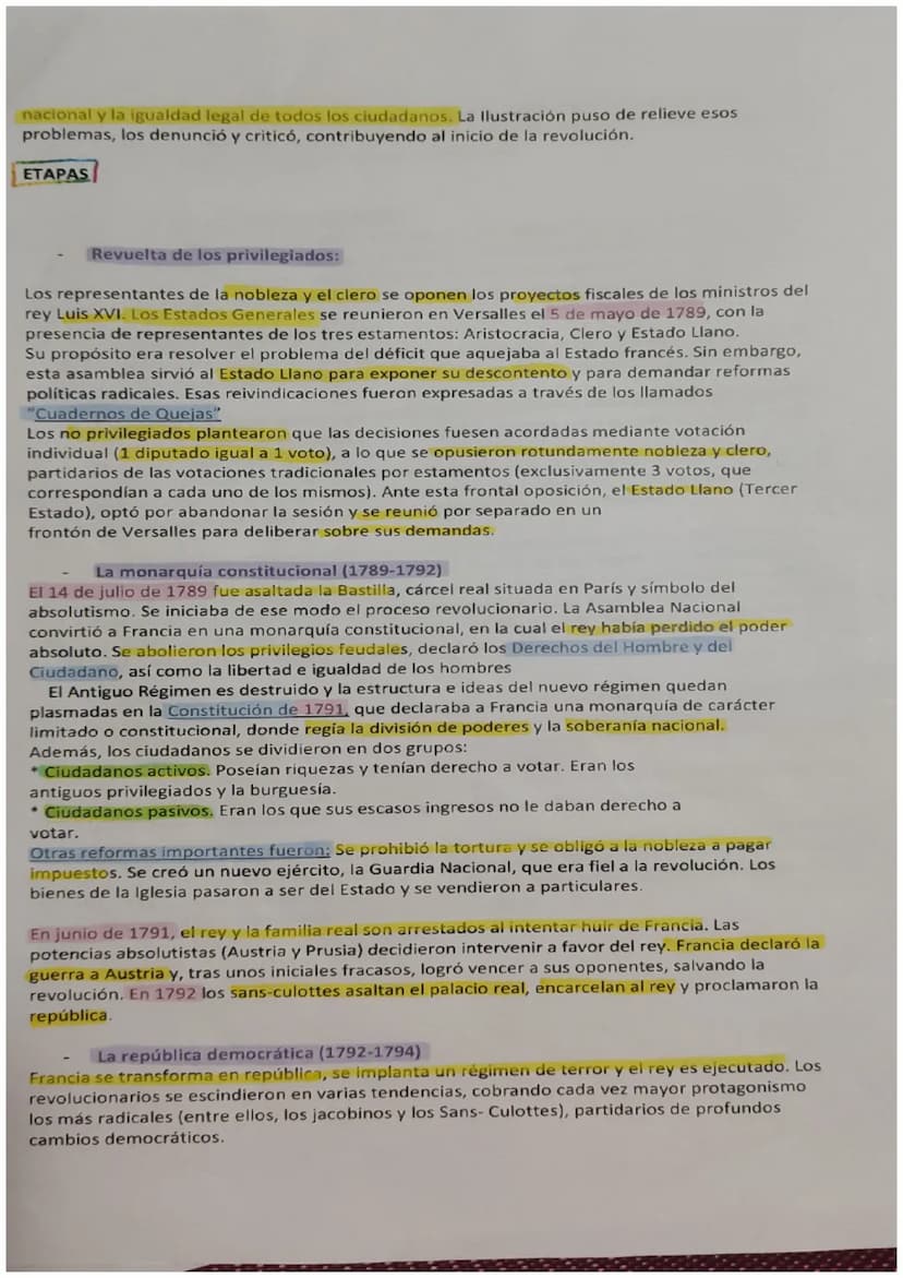 12. LA REVOLUCIÓN FRANCESA
CAUSAS
ECONOMICAS
SOCIALES
POLÍTICO
IDEOLÓGICAS
CAUSAS
Déficit estatal
Crisis económica
Subida de precios
LA REVO