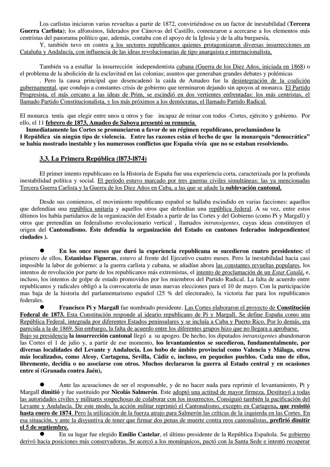 TEMA 4: EL SEXENIO REVOLUCIONARIO O DEMOCRÁTICO (1868-1874).
1. INTRODUCCIÓN
Se conoce por Sexenio Democrático o Revolucionario el periodo d