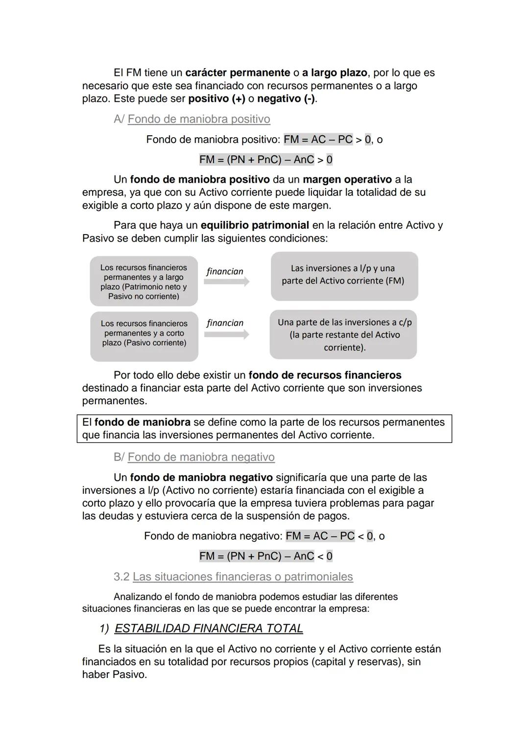 Tema 10. (Análisis de los
estados financieros de la empresa
1. EL ESTUDIO DE LOS ESTADOS CONTABLES
Finalidad: es la supervivencia de la empr