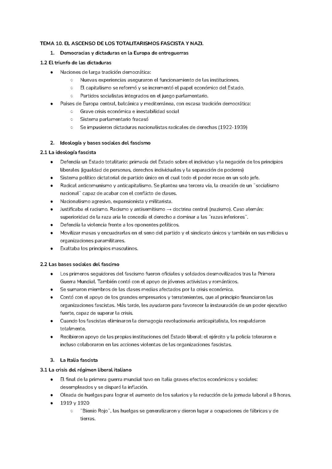 Ascenso de los totalitarismos fascita y nazi
