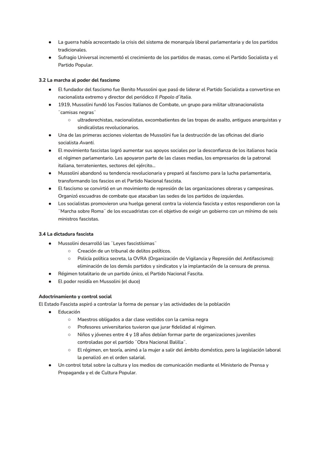 TEMA 10. EL ASCENSO DE LOS TOTALITARISMOS FASCISTA Y NAZI.
1. Democracias y dictaduras en la Europa de entreguerras
1.2 El triunfo de las di