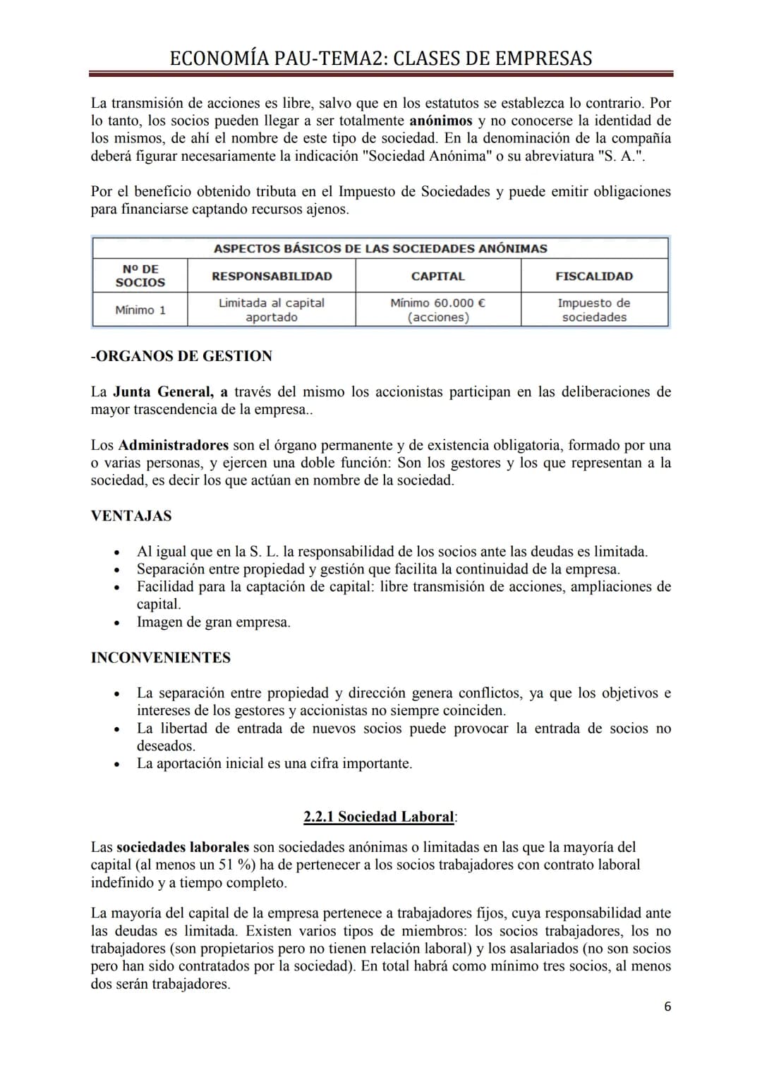 # ECONOMÍA PAU-TEMA2: CLASES DE EMPRESAS

## TEMA 2: CLASES DE EMPRESAS

### 1. CRITERIOS PARA CLASIFICAR A UNA EMPRESA.

Existen numerosos 