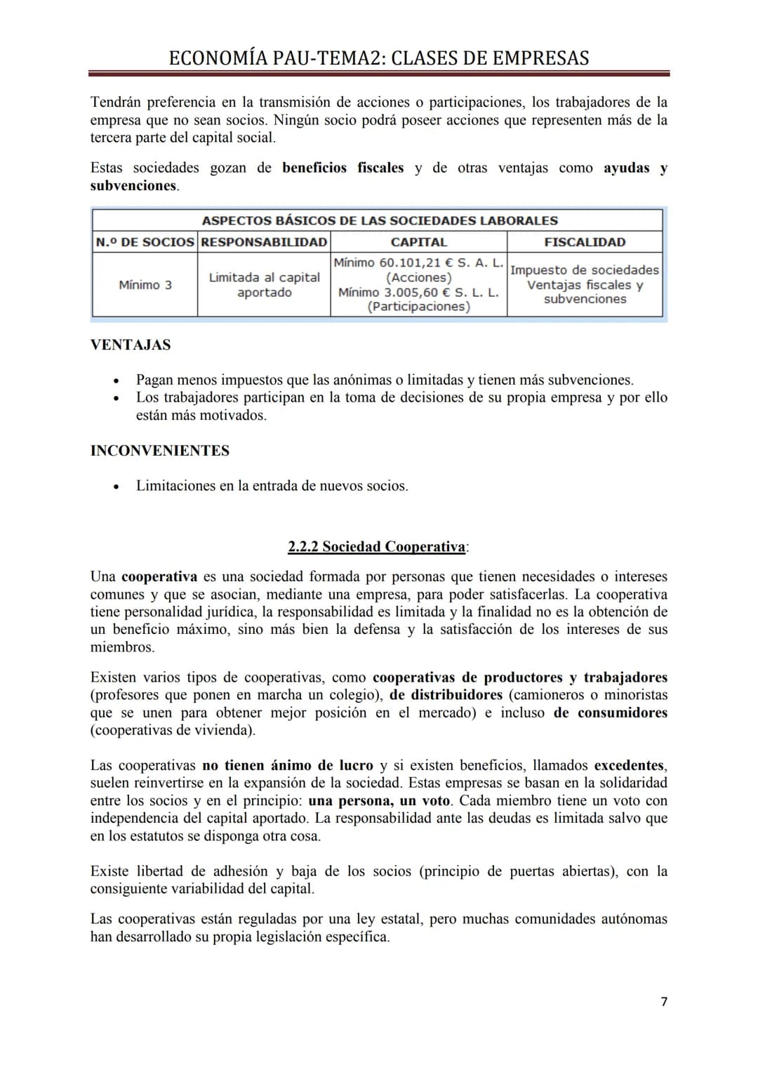 # ECONOMÍA PAU-TEMA2: CLASES DE EMPRESAS

## TEMA 2: CLASES DE EMPRESAS

### 1. CRITERIOS PARA CLASIFICAR A UNA EMPRESA.

Existen numerosos 