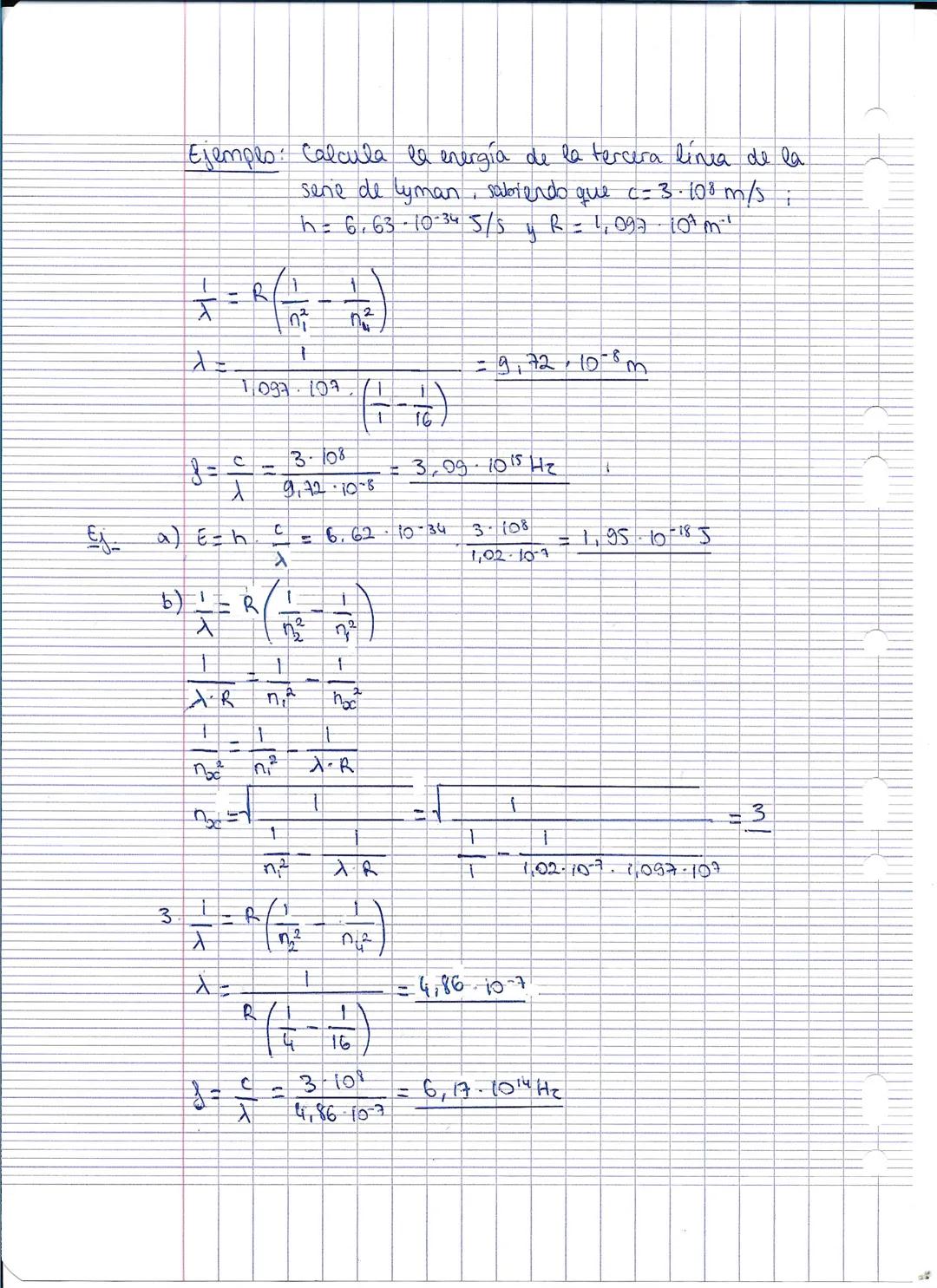 Espectros atómicos
Cuando estudiamos los espectros atómicos,
podemos interesarros a la energia que
necesitan los electrones para promocionar