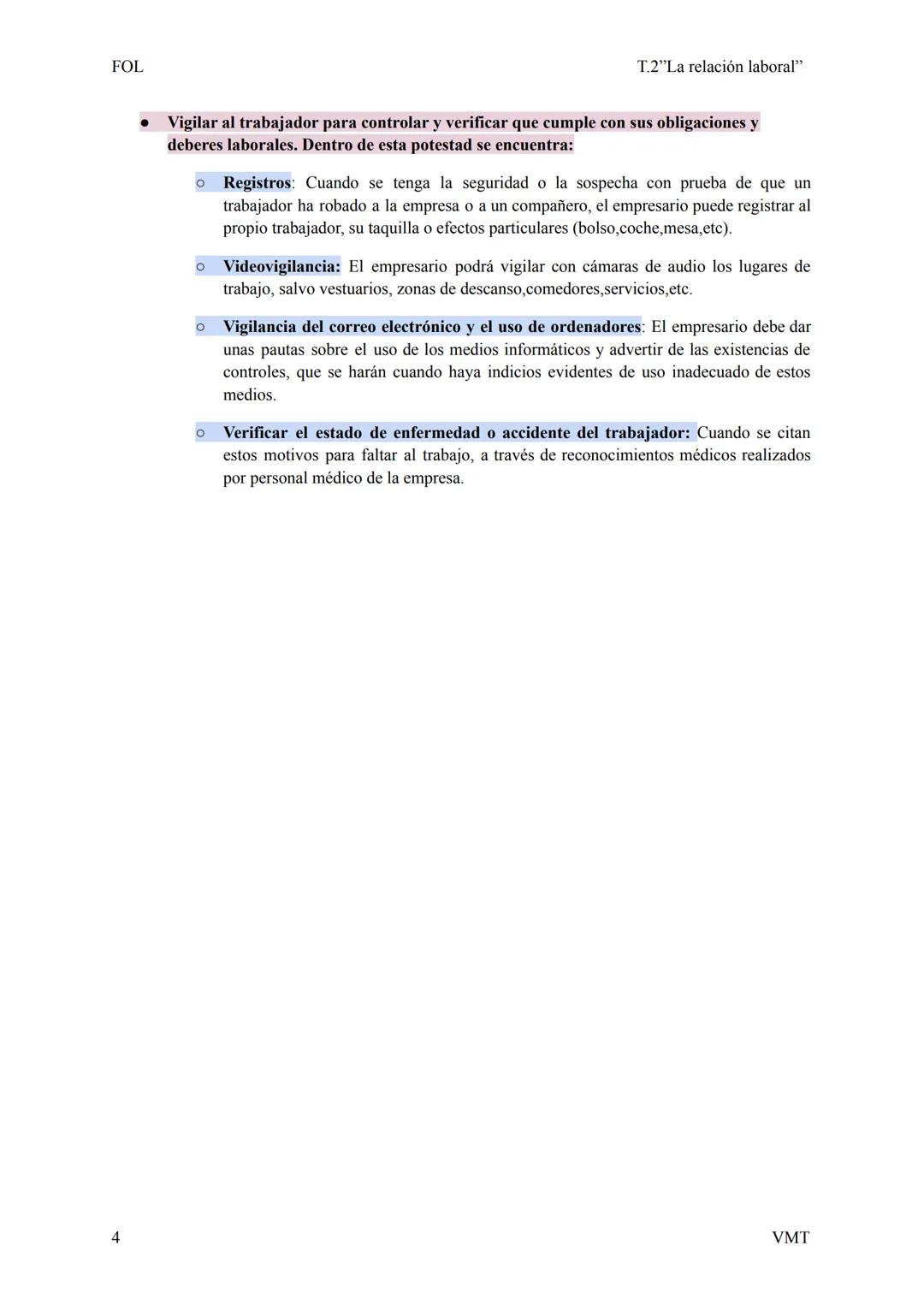 FOL
Pt.1) La relación laboral
T.2"La relación laboral"
Una relación laboral es aquella existente entre un trabajador y un empresario, por el